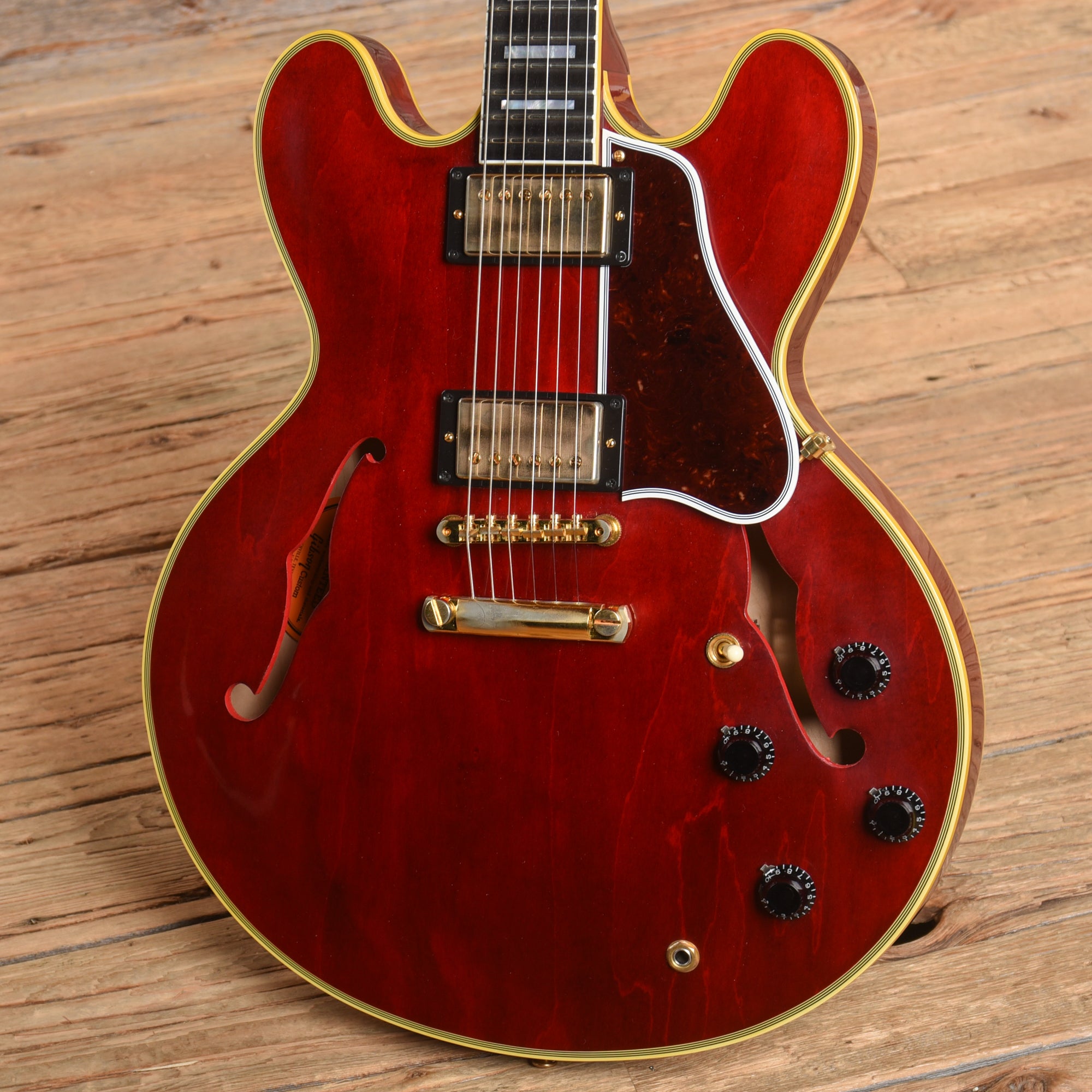 Gibson Custom ES-355 Stop Bar Viking Red 2018