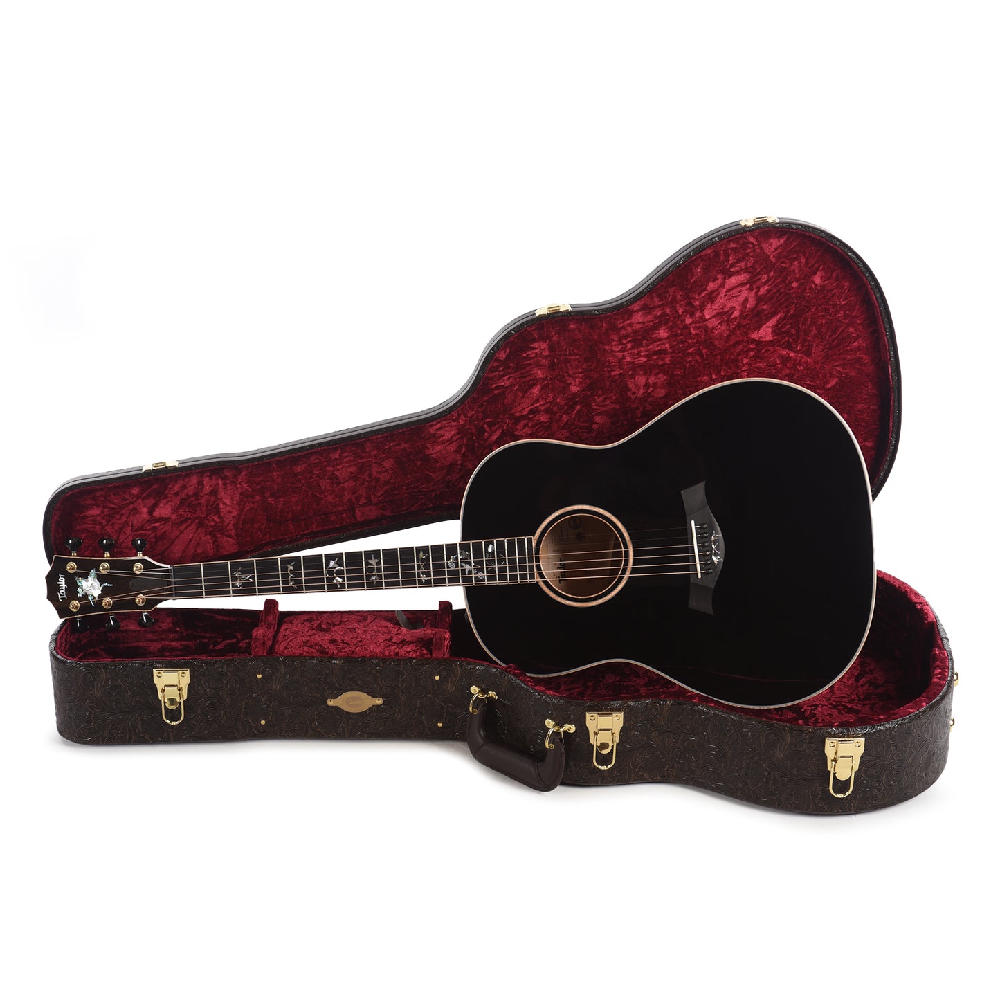 Taylor Custom Grand Pacific Adirondack Spruce/Flame Maple Black Top/Vintage Sunburst Back w/Cindy & Rose Inlays