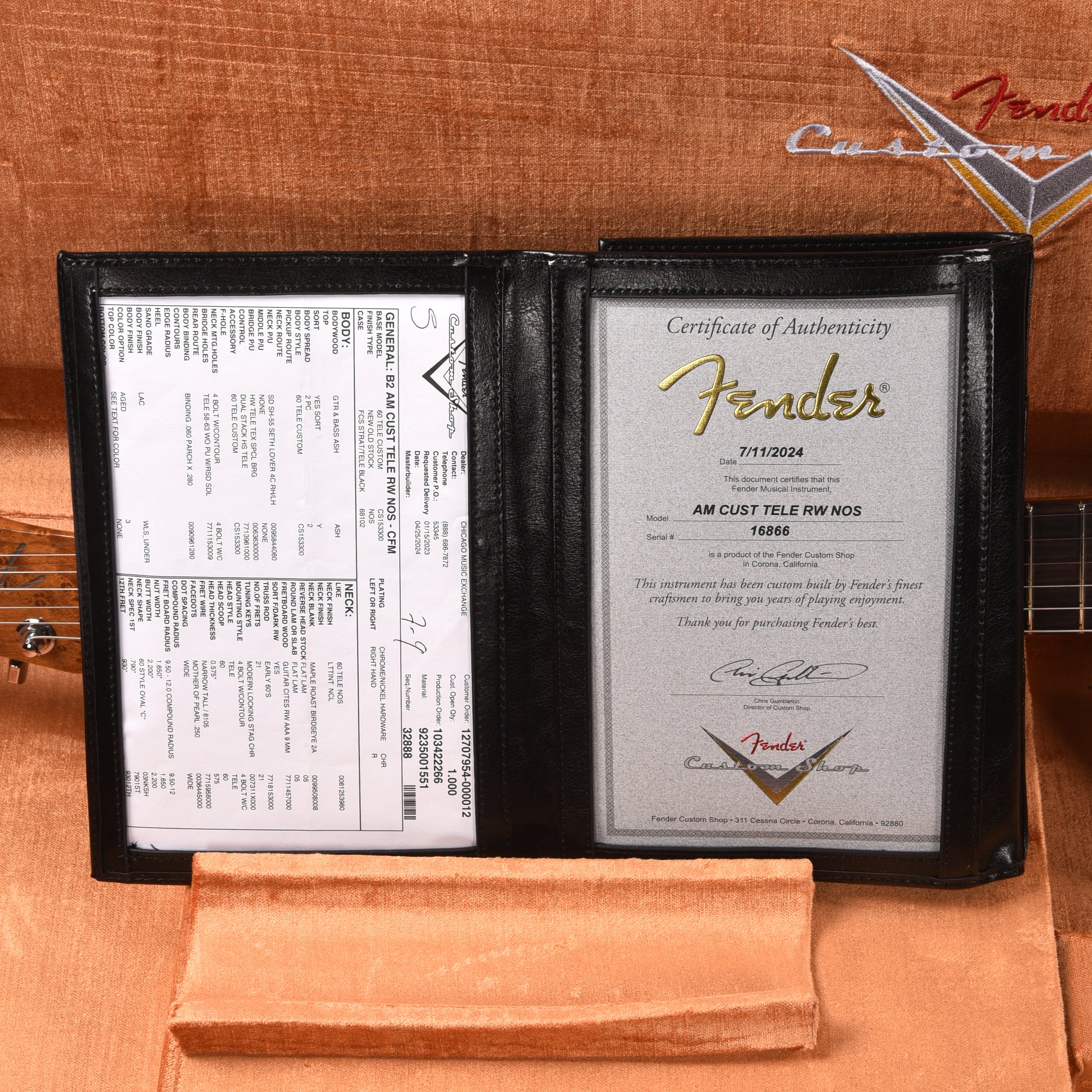 Fender Custom Shop American Custom Telecaster Charcoal Frost Metallic