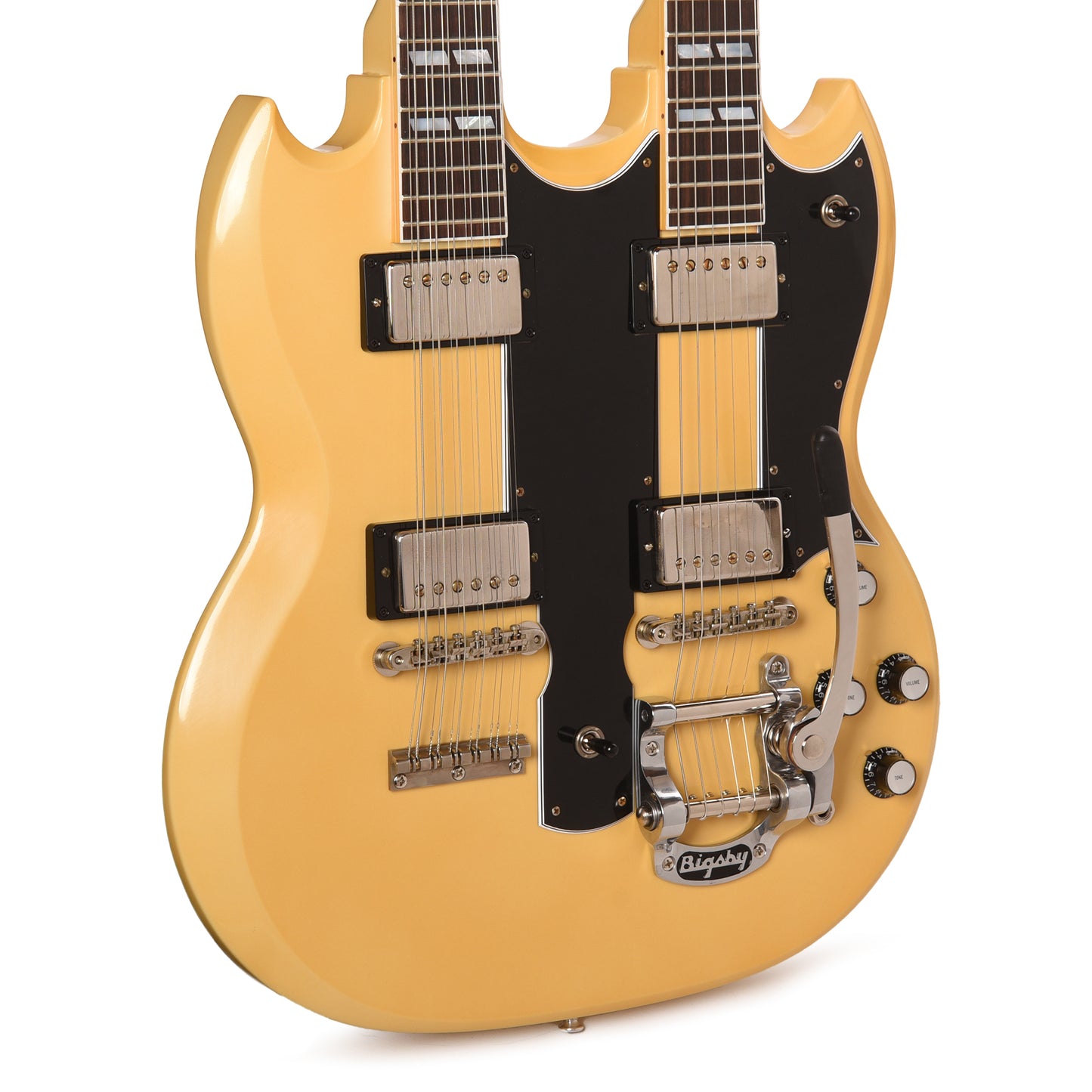 Gibson Custom Shop EDS-1275 Doubleneck "CME Spec" VOS Heavy Antique Polaris White w/Bigsby & Grovers