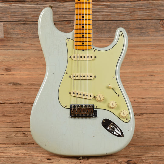 Fender Custom Shop Limited Edition '56 Stratocaster Journeyman Relic Super Faded Aged Sonic Blue 2023