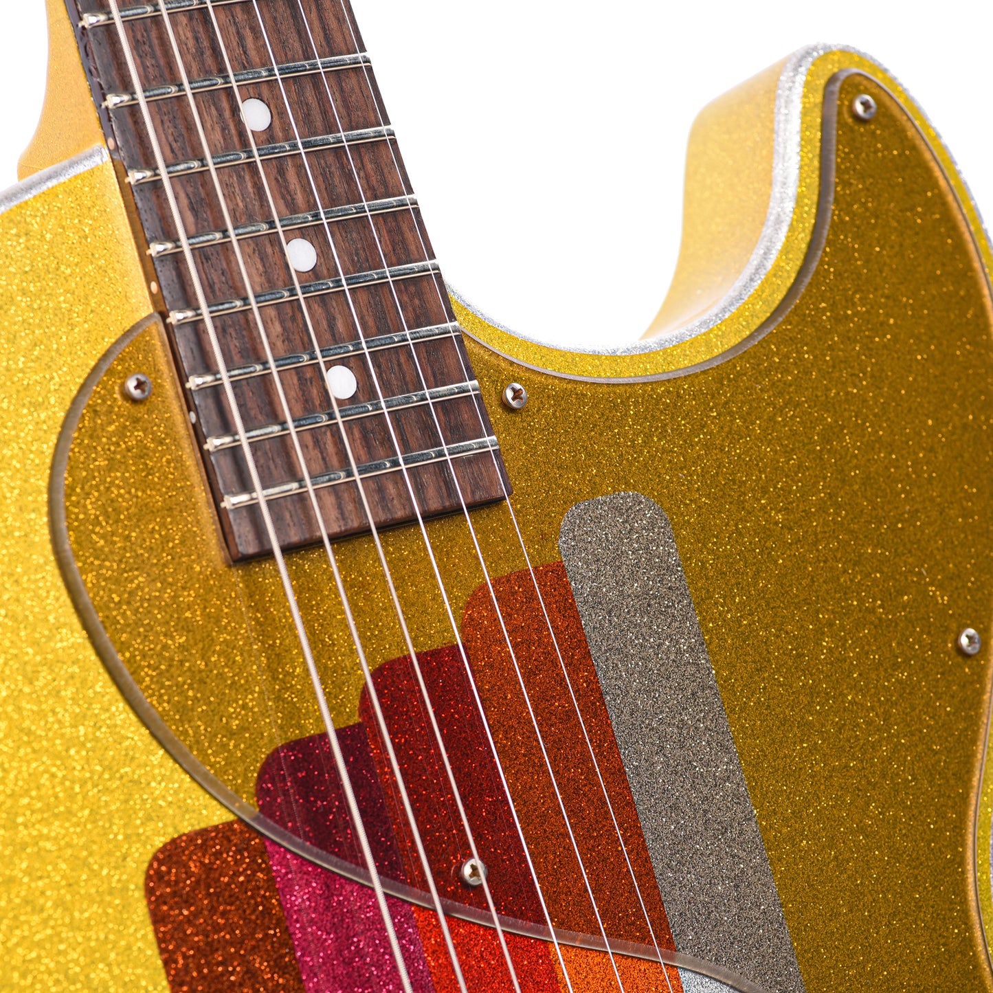 Rock n Roll Relics Revenge Jr Van Series "Fall" Yellow/Gold Sparkle w/Humbucker