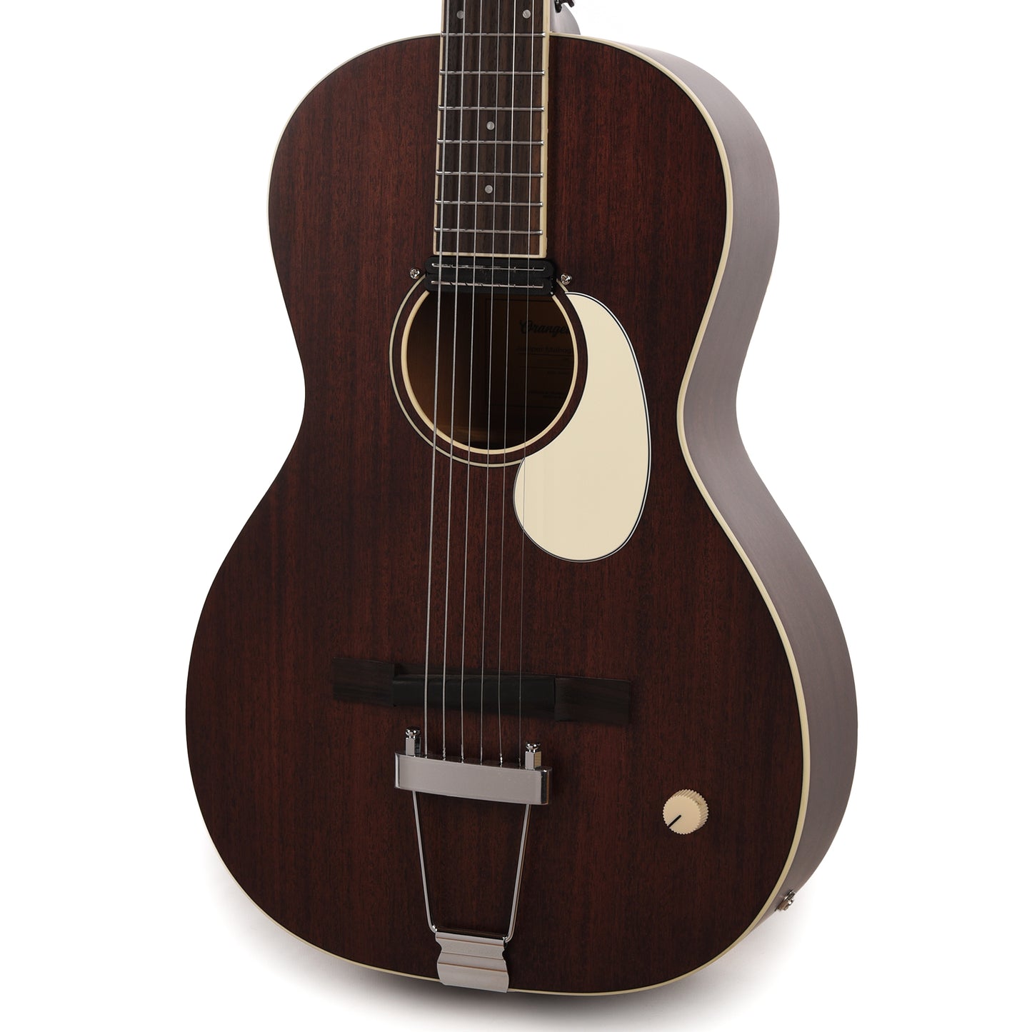 Orangewood Juniper Natural Satin Mahogany Live Rubber Bridge Parlor Acoustic Guitar