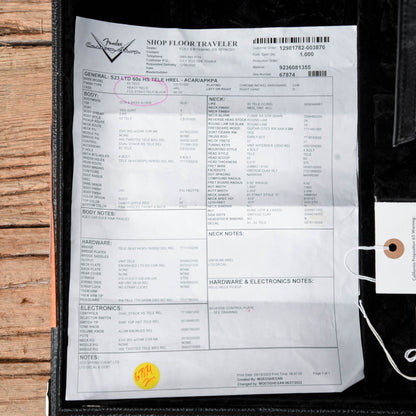 Fender Custom Shop Limited 60s HS Telecaster Relic Aged Candy Apple Red Over Pink Paisley 2023