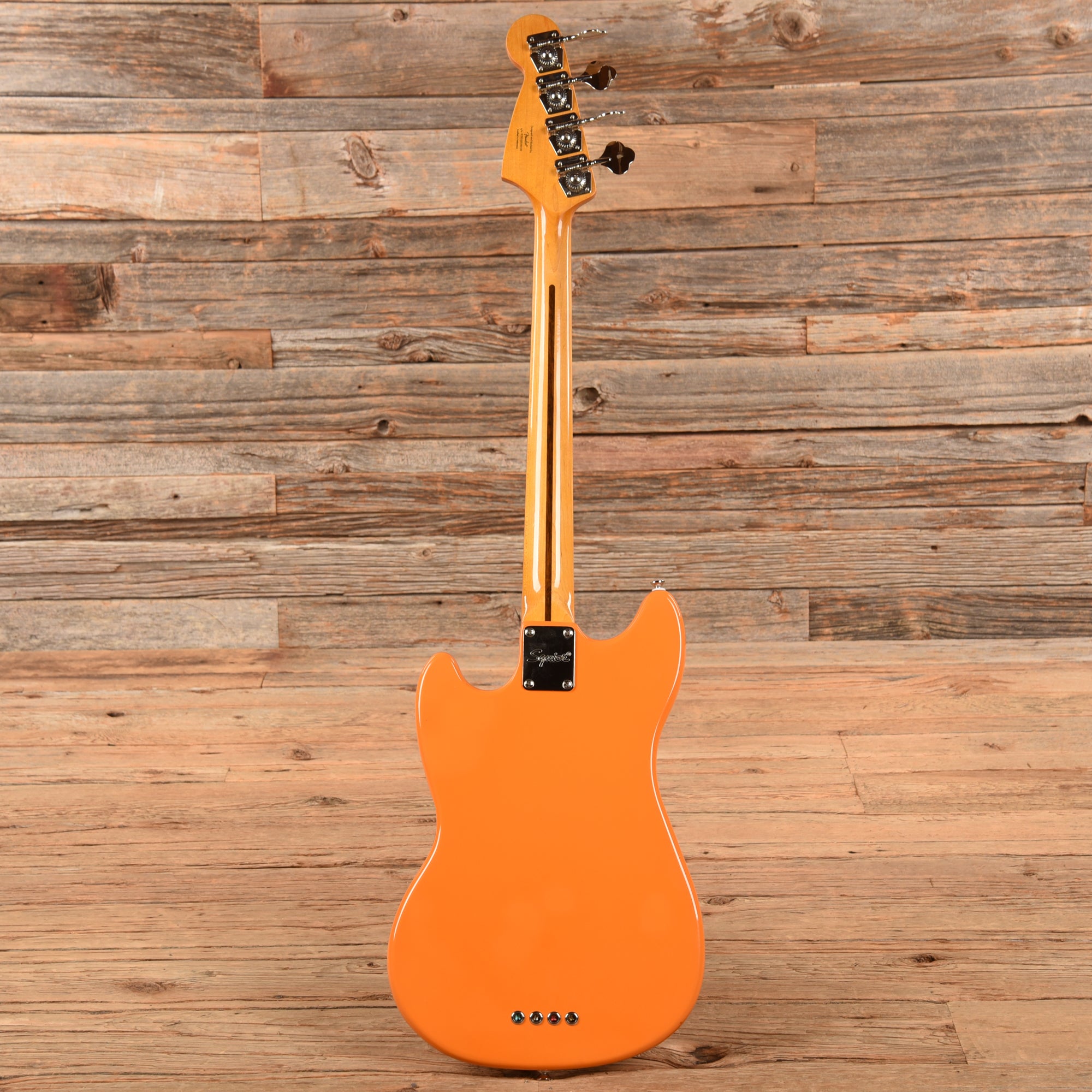 Squier Classic Vibe '60s Competition Mustang Bass Capri Orange w/Dakota Red Stripe