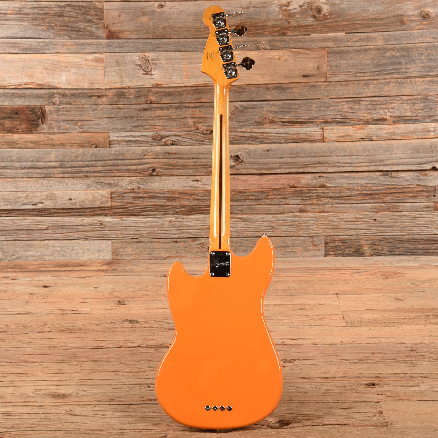 Squier Classic Vibe '60s Competition Mustang Bass Capri Orange w/Dakota Red Stripe