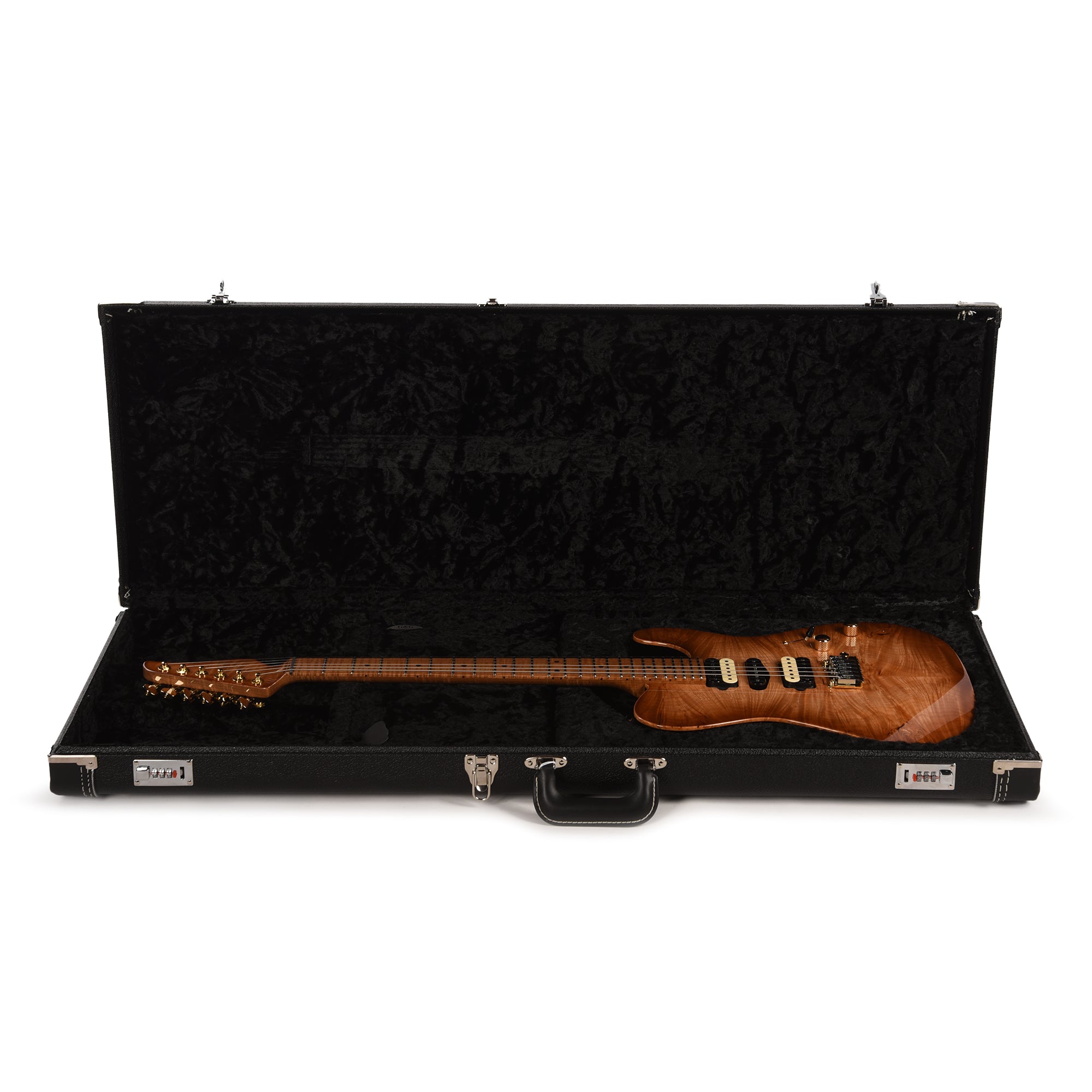 Suhr Custom Modern T Natural Burst w/CME-Selected Waterfall Burl Maple Top