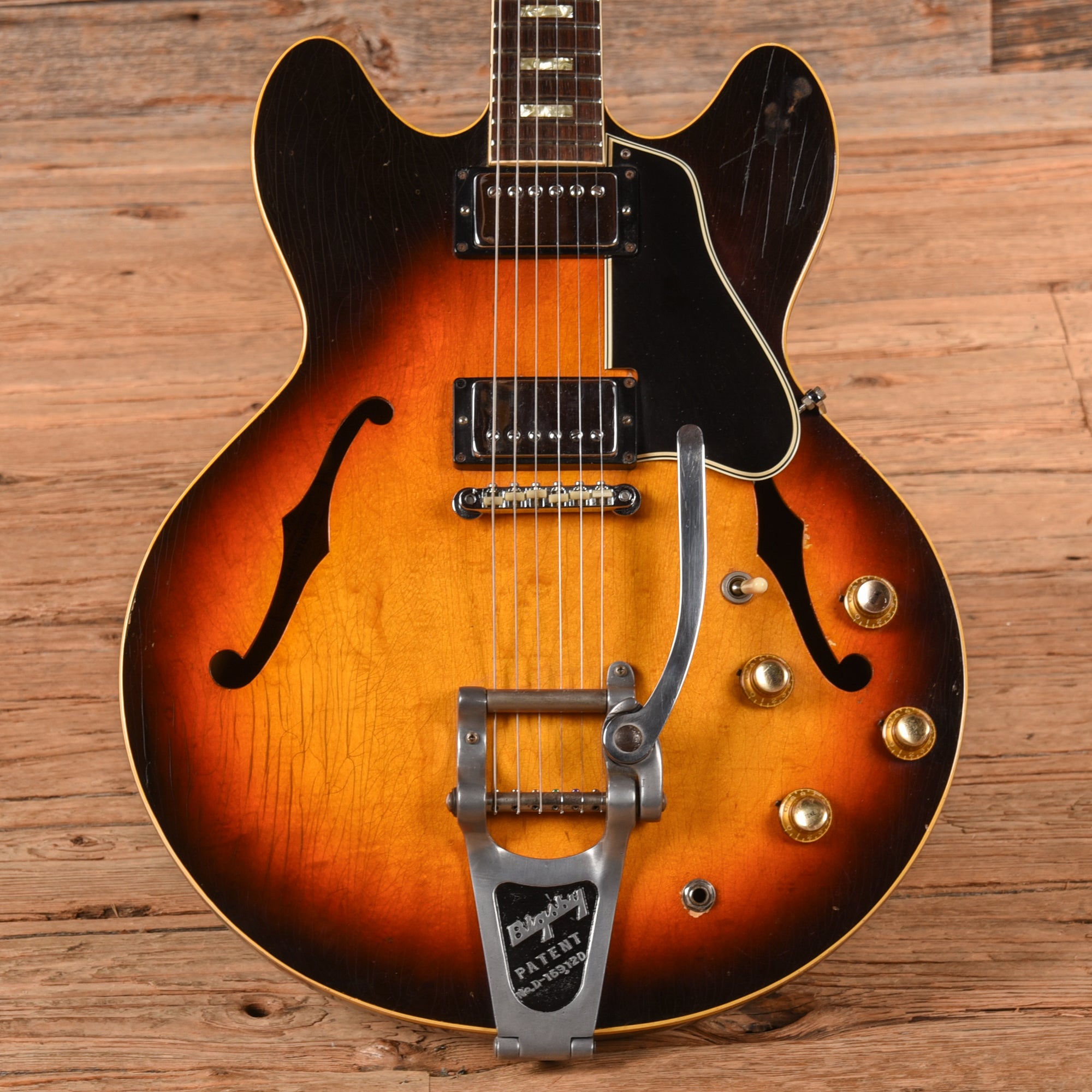 Gibson ES-335 w/Bigsby Sunburst 1969 - Dave Amato of REO Speedwagon