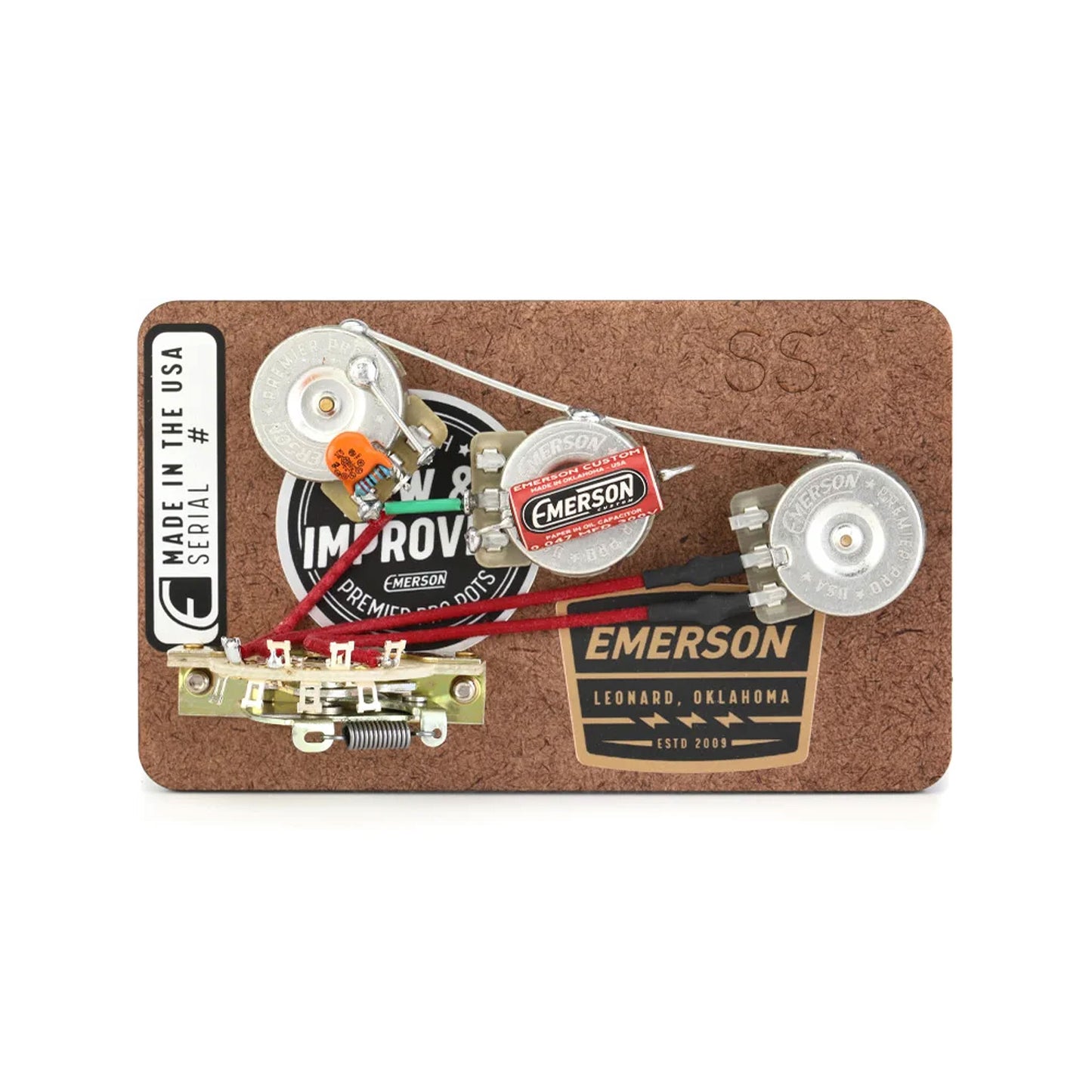 Emerson Custom Prewired Kit for PRS Silver Sky 5-Way Blender Strat Style