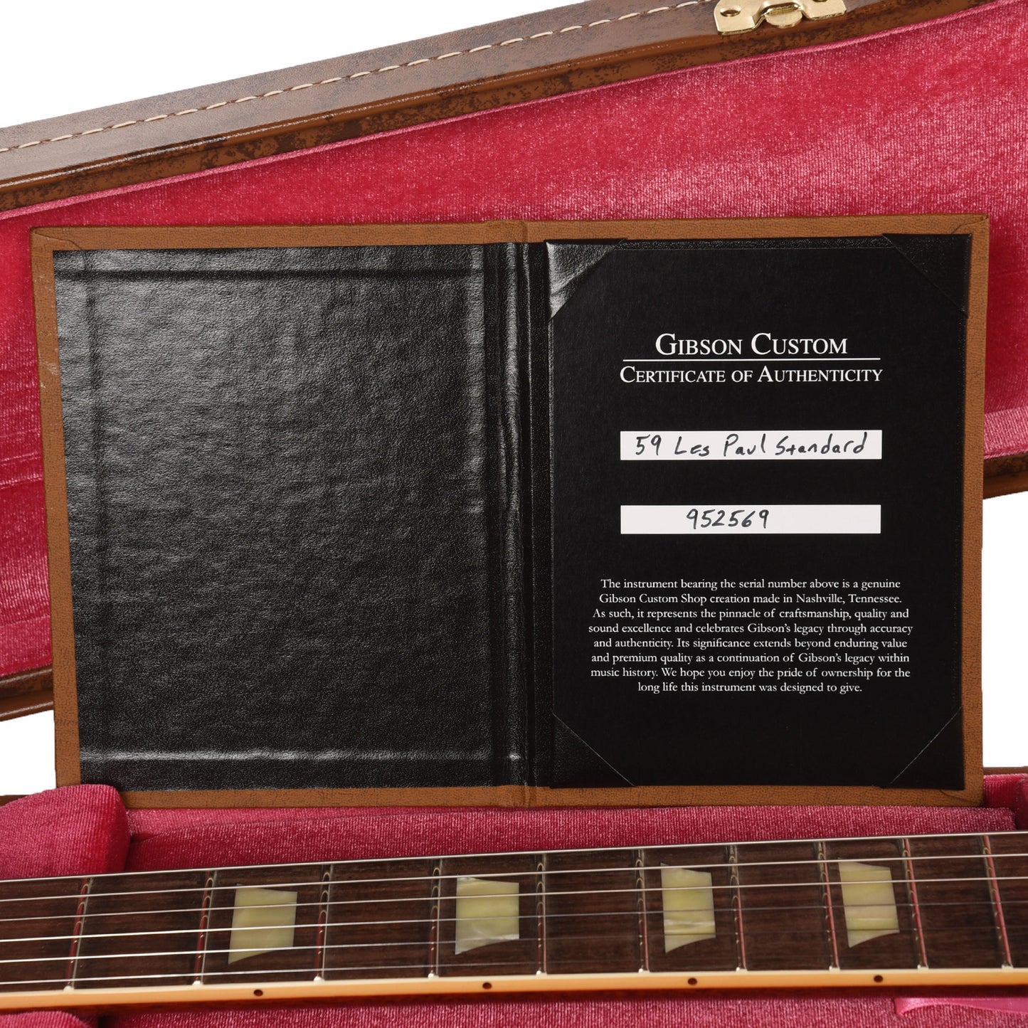 Gibson Custom Shop 1959 Les Paul Standard LEFTY "CME Spec" Green Lemon VOS w/'59 Carmelita Neck