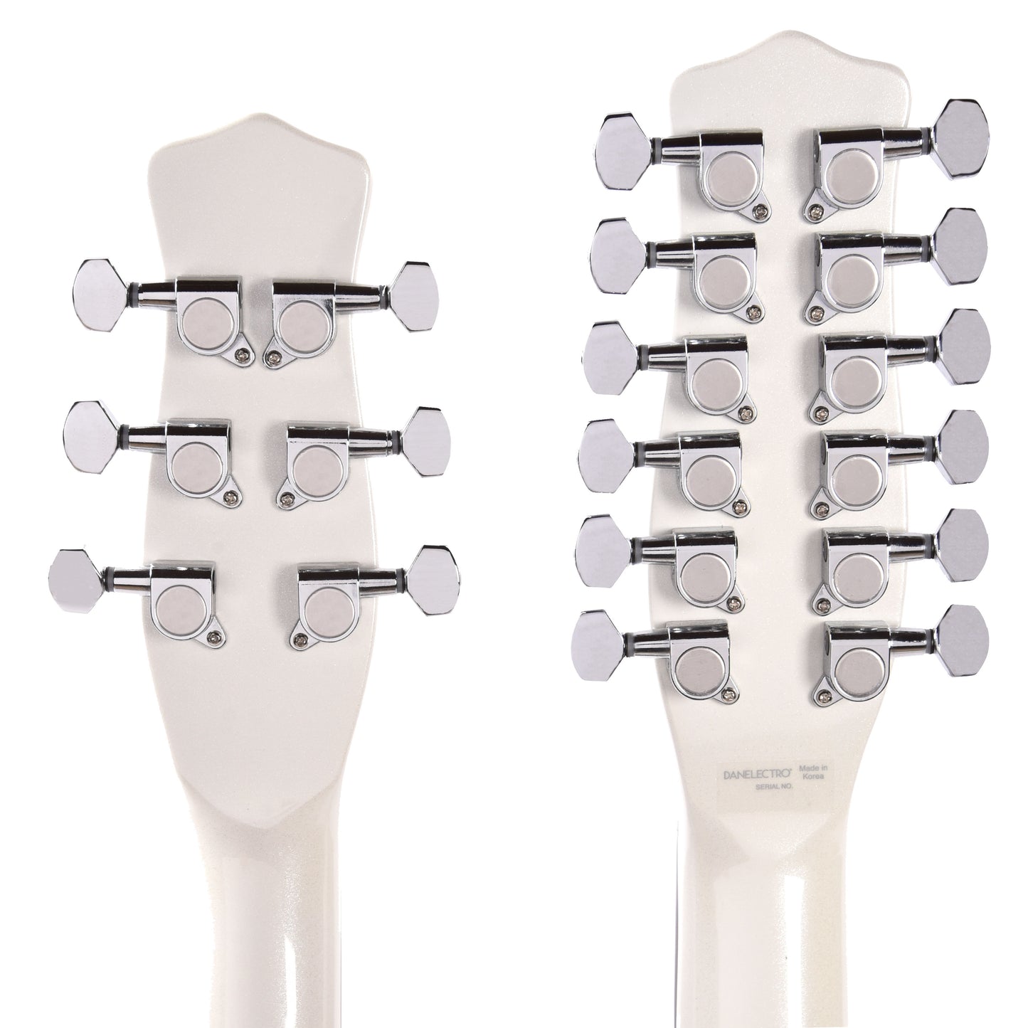 Danelectro Doubleneck 6/12 White Pearl