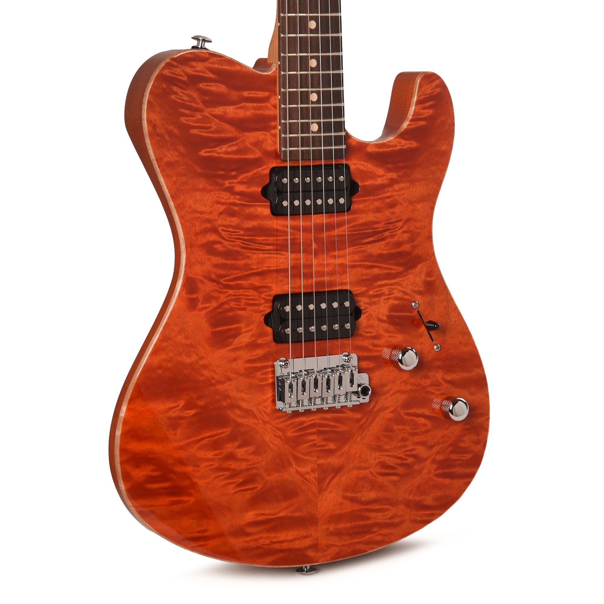 Suhr Oso Short Scale Custom Orange Stain w/Figured Maple Top