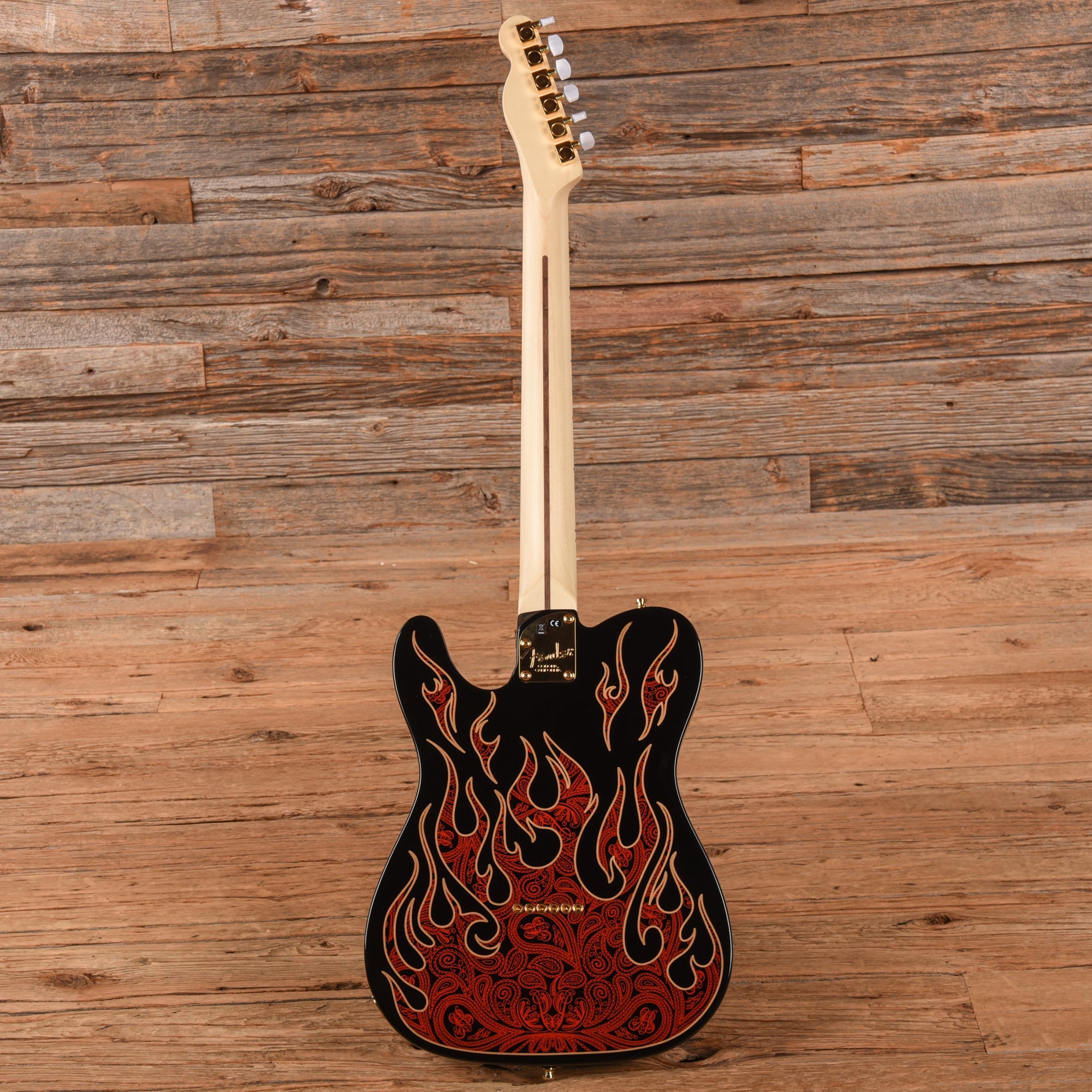 Fender Artist James Burton Telecaster Red Paisley Flames 2018