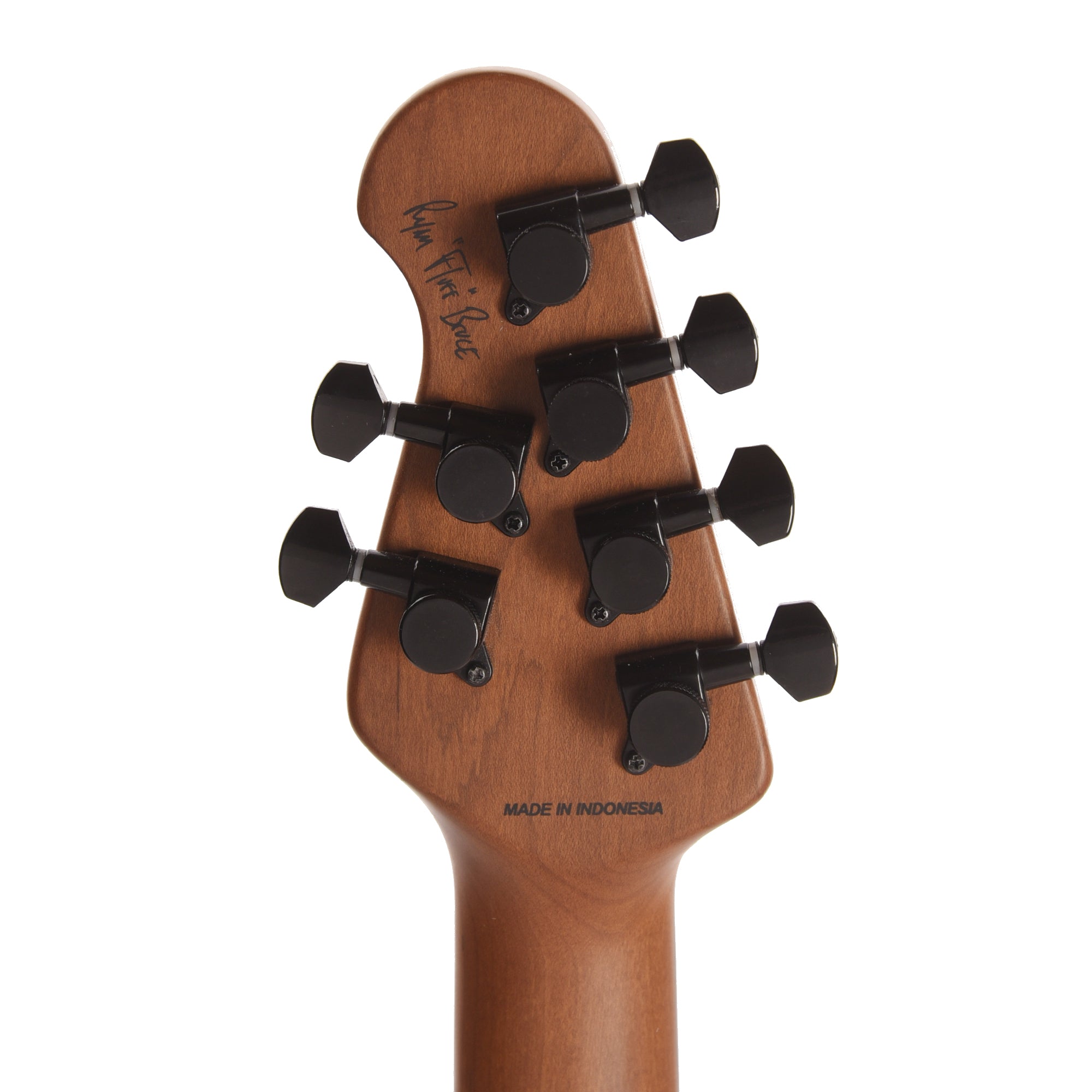 Sterling by Music Man Fluff Artist Series StingRay Guitar Rula Thumb Red