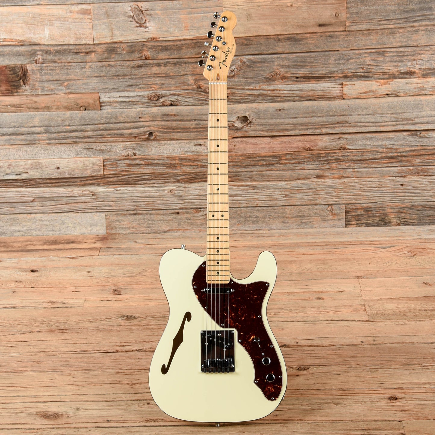Fender American Deluxe Telecaster Thinline White 2015