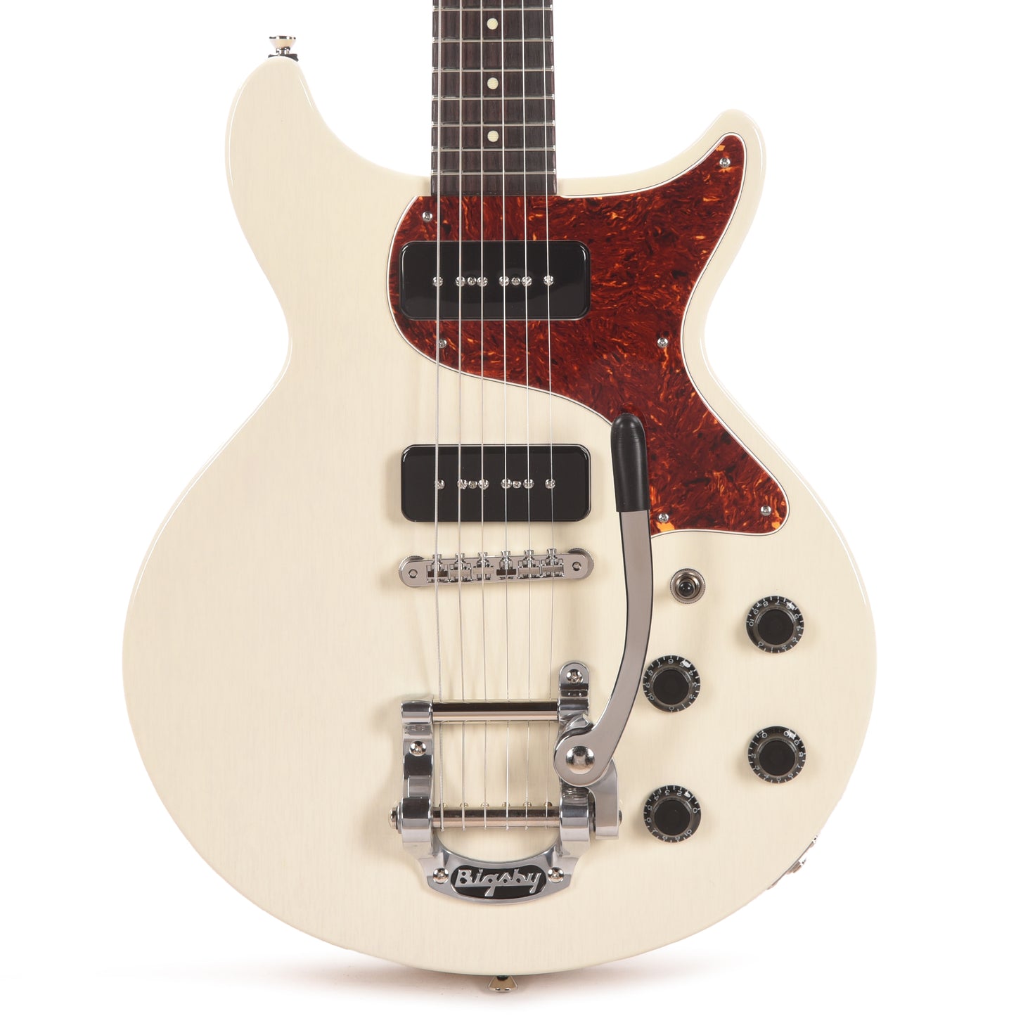 Collings 290 DC Vintage White w/Lollar PIckups & Bigsby