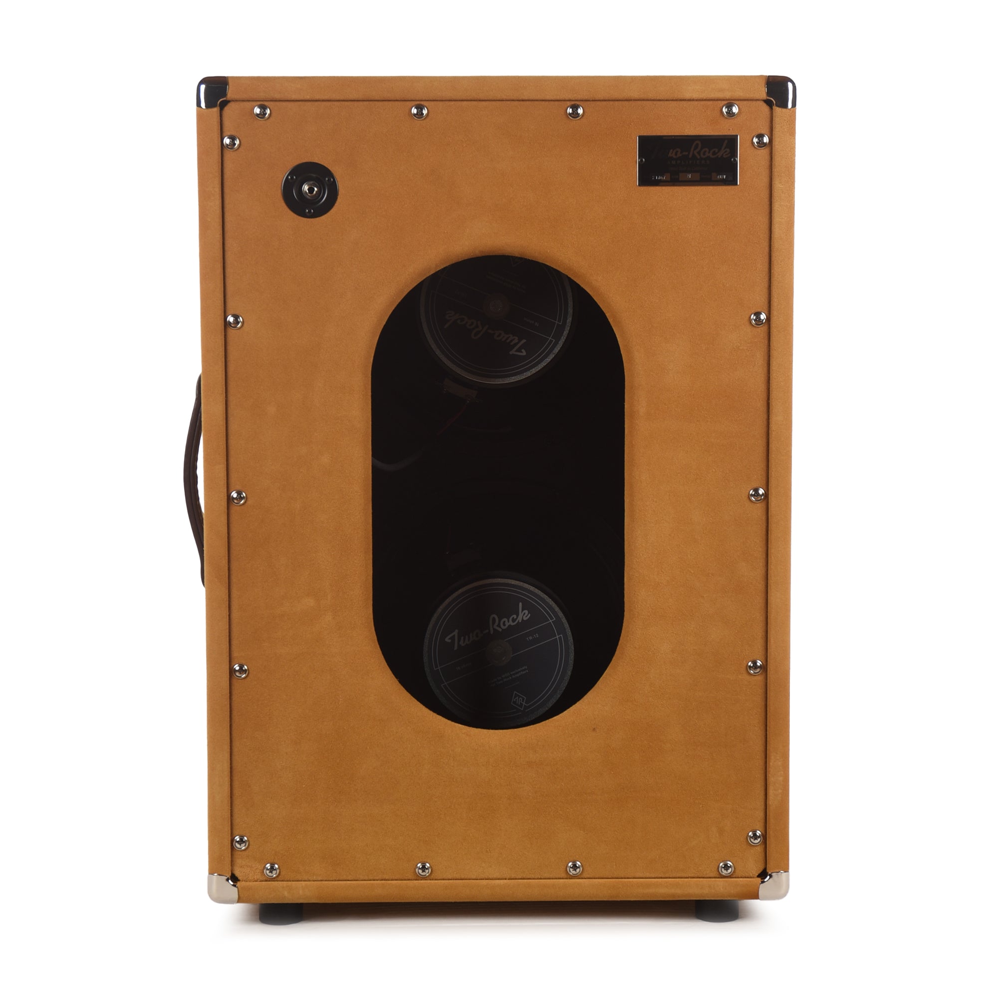 Two Rock 2x12 150w Vertical Cabinet w/Two-Rock 1265B Speaker Buckskin Suede w/ Oxblood Grill