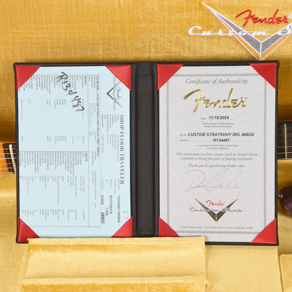 Fender Custom Shop Stratocaster Hardtail HH Heavy Relic Purple Metallic Master Built by Dennis Galuszka w/Fluence Humbuckers