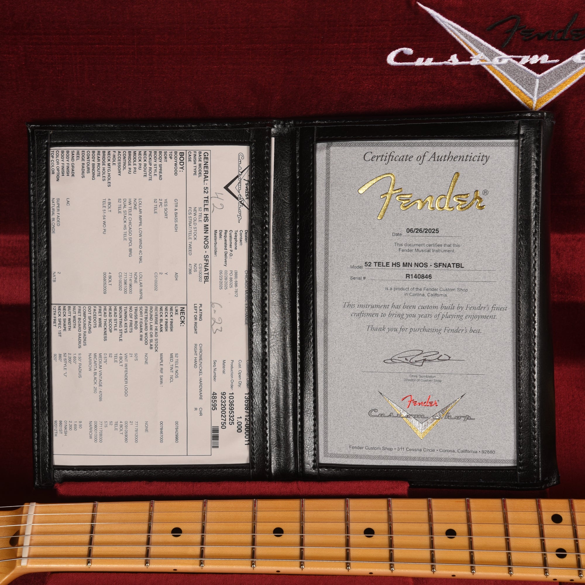 Fender Custom Shop 1952 Telecaster HS 