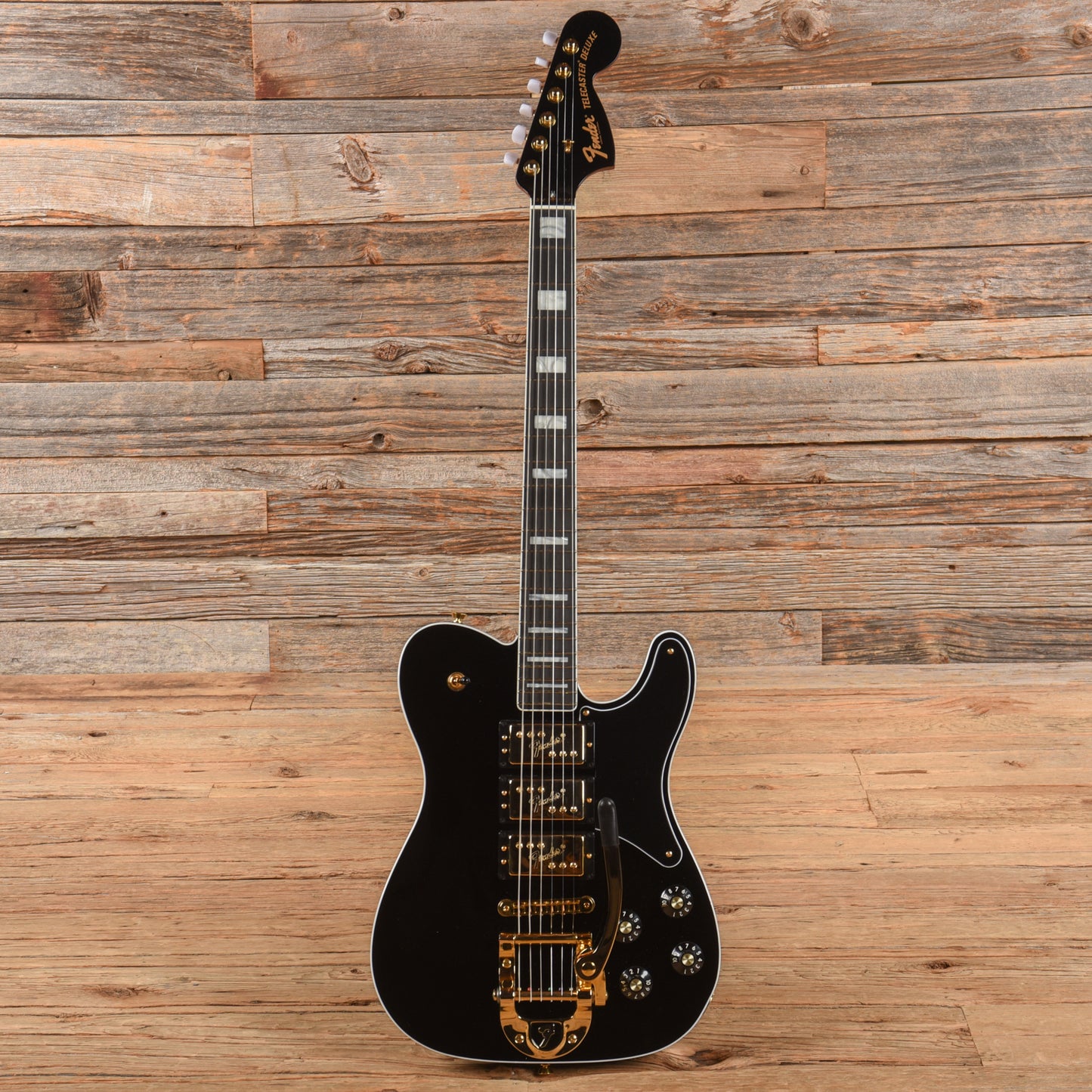 Fender Parallel Universe Volume II Troublemaker Telecaster Deluxe Bigsby Black 2022