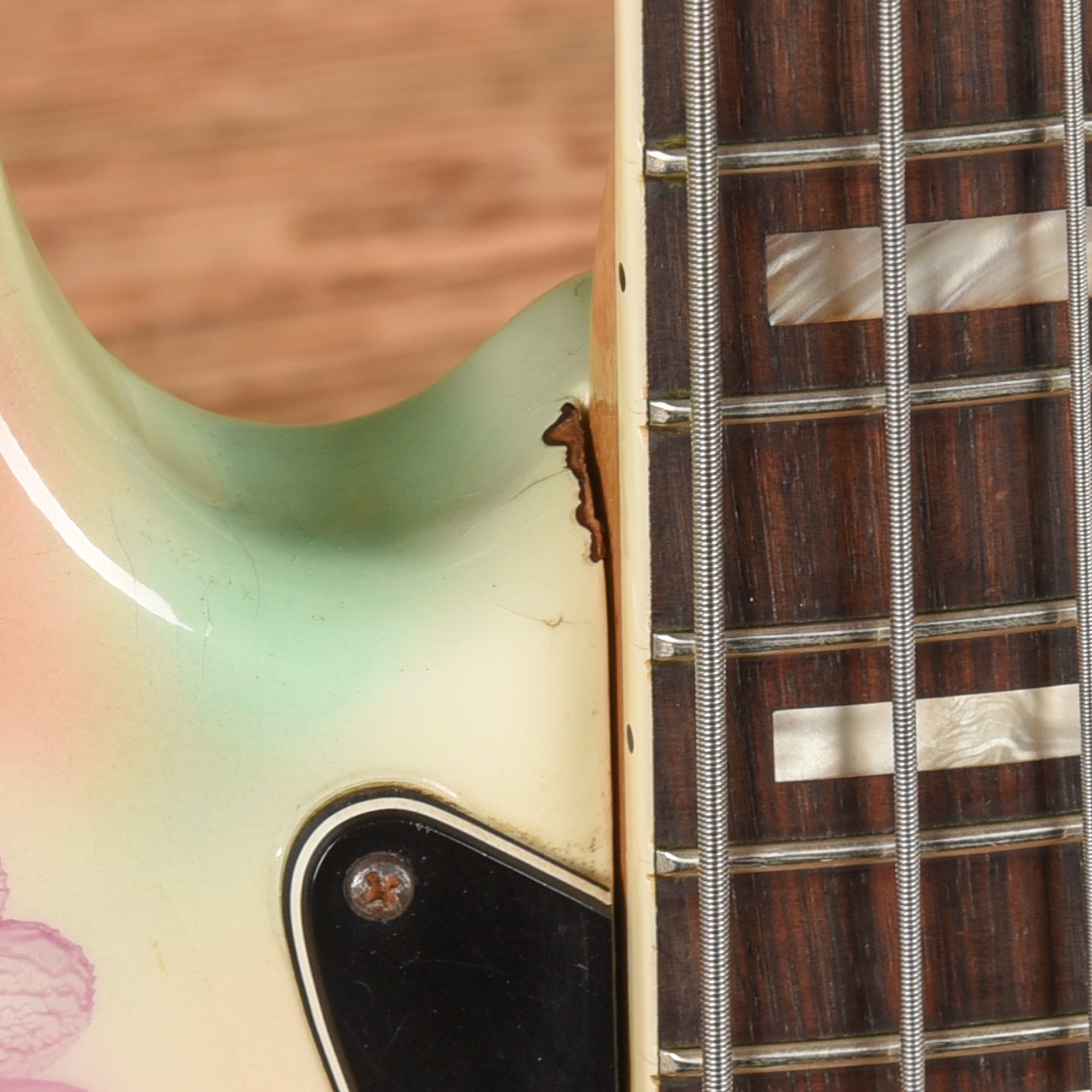 Fender Jazz Bass White Airbrushed Refin 1974