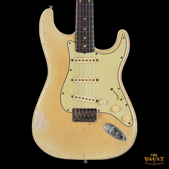 Fender Stratocaster Hardtail Blonde Refin by Clive Brown 1963