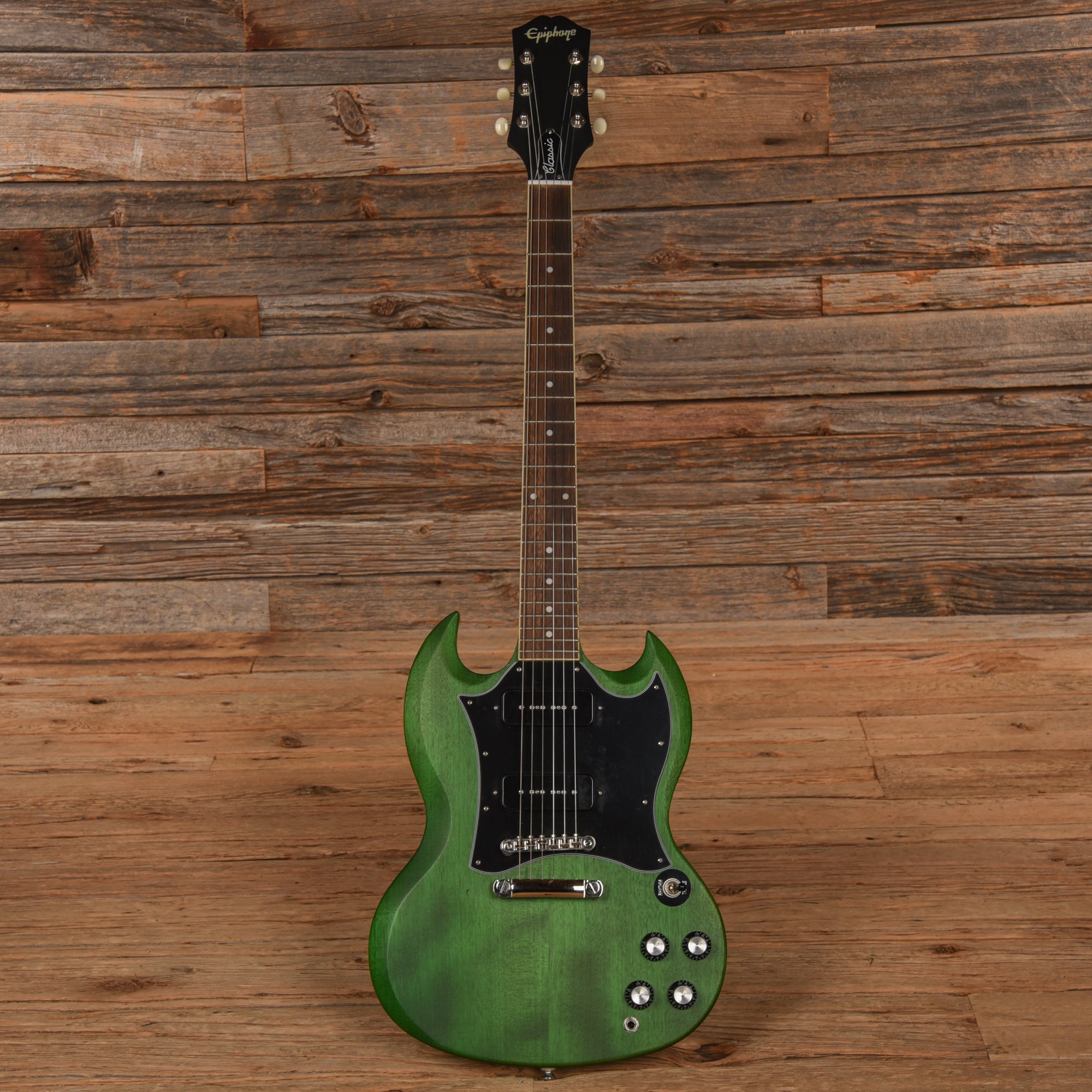 Epiphone SG Classic Worn P90 Green 2020