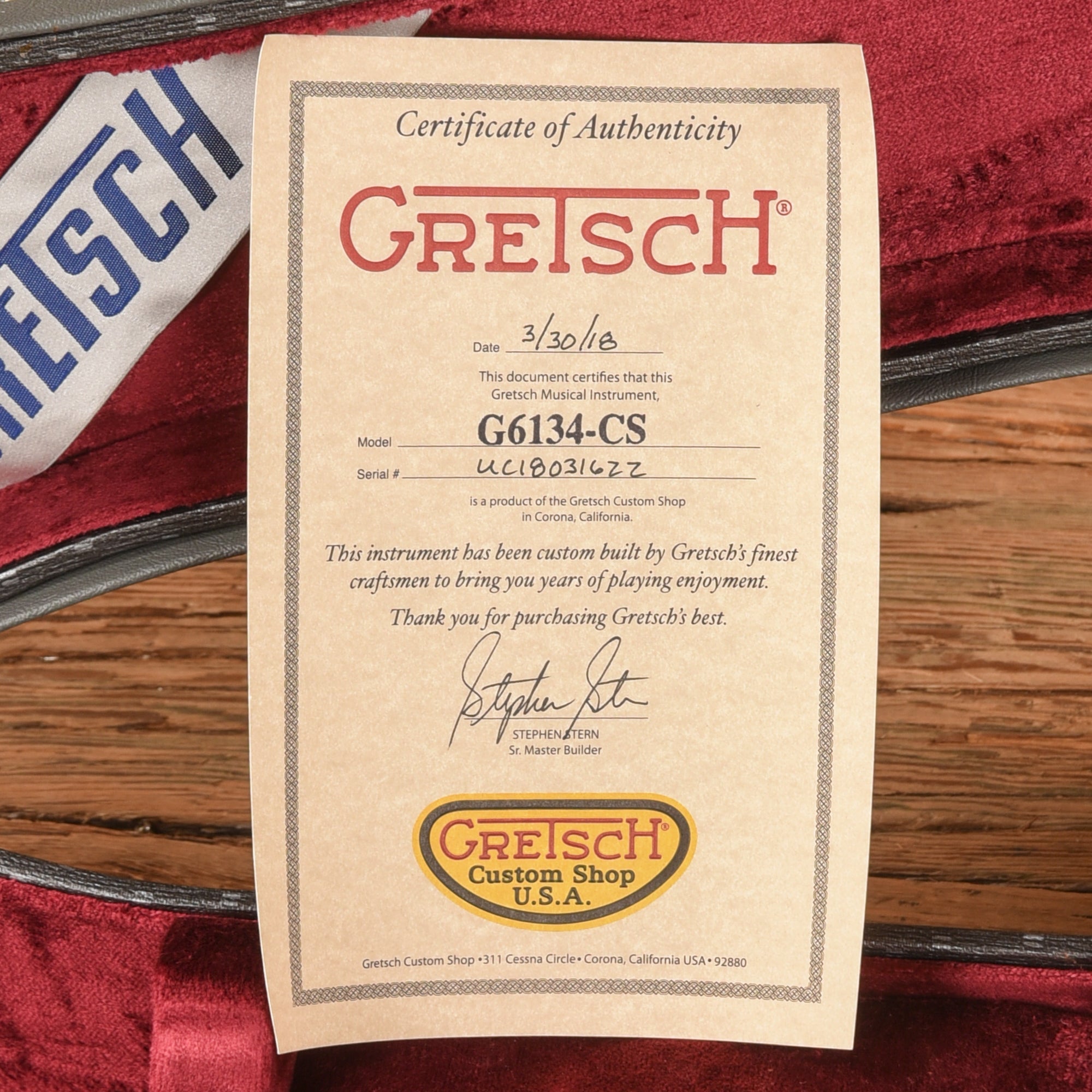 Gretsch Custom Shop Stephen Stern G6134CS Penguin Silver Sparkle 2018