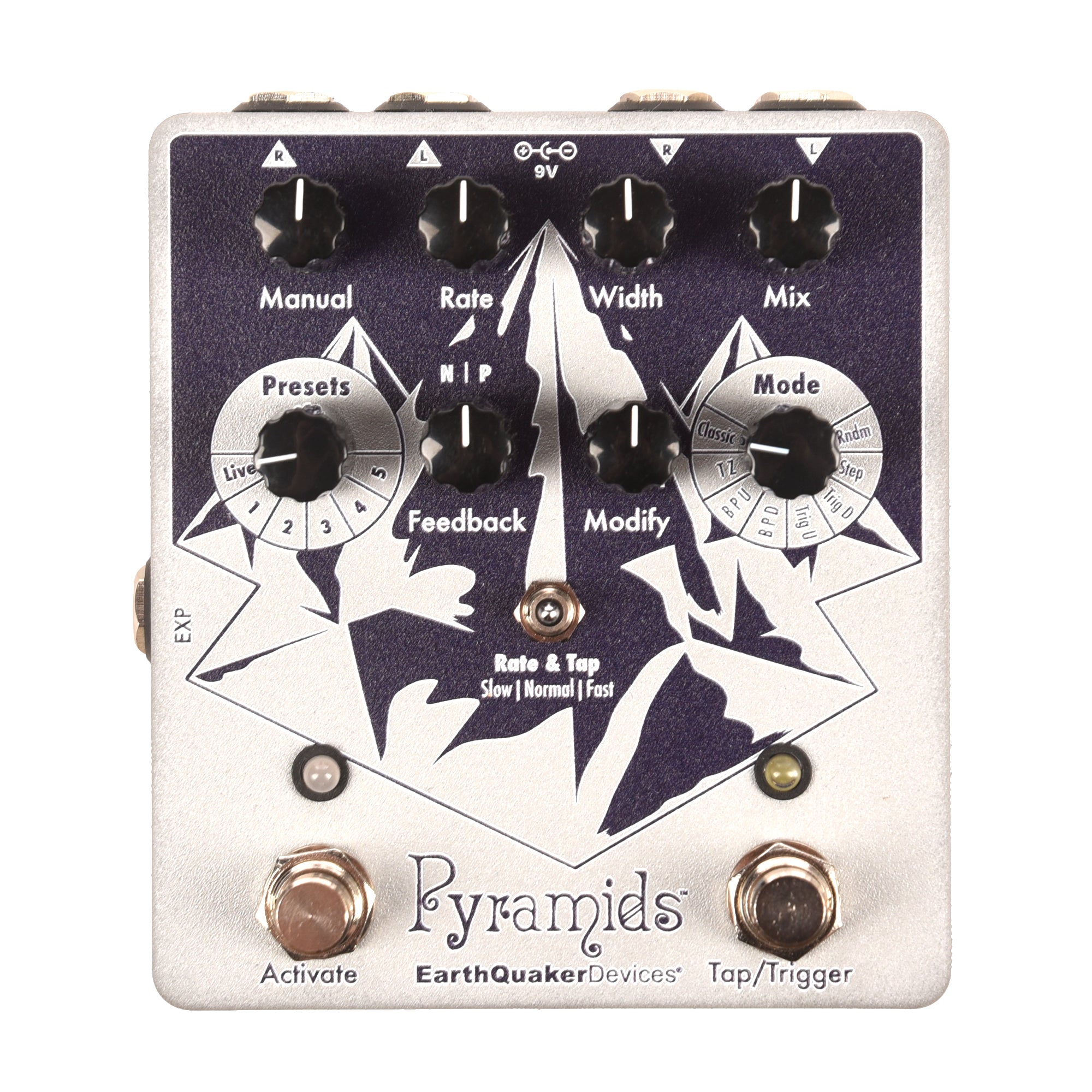 新品 EarthQuaker Devices Pyramids Stereo EarthQuaker Devices Pyramids Stereo Flanging Device Guitar