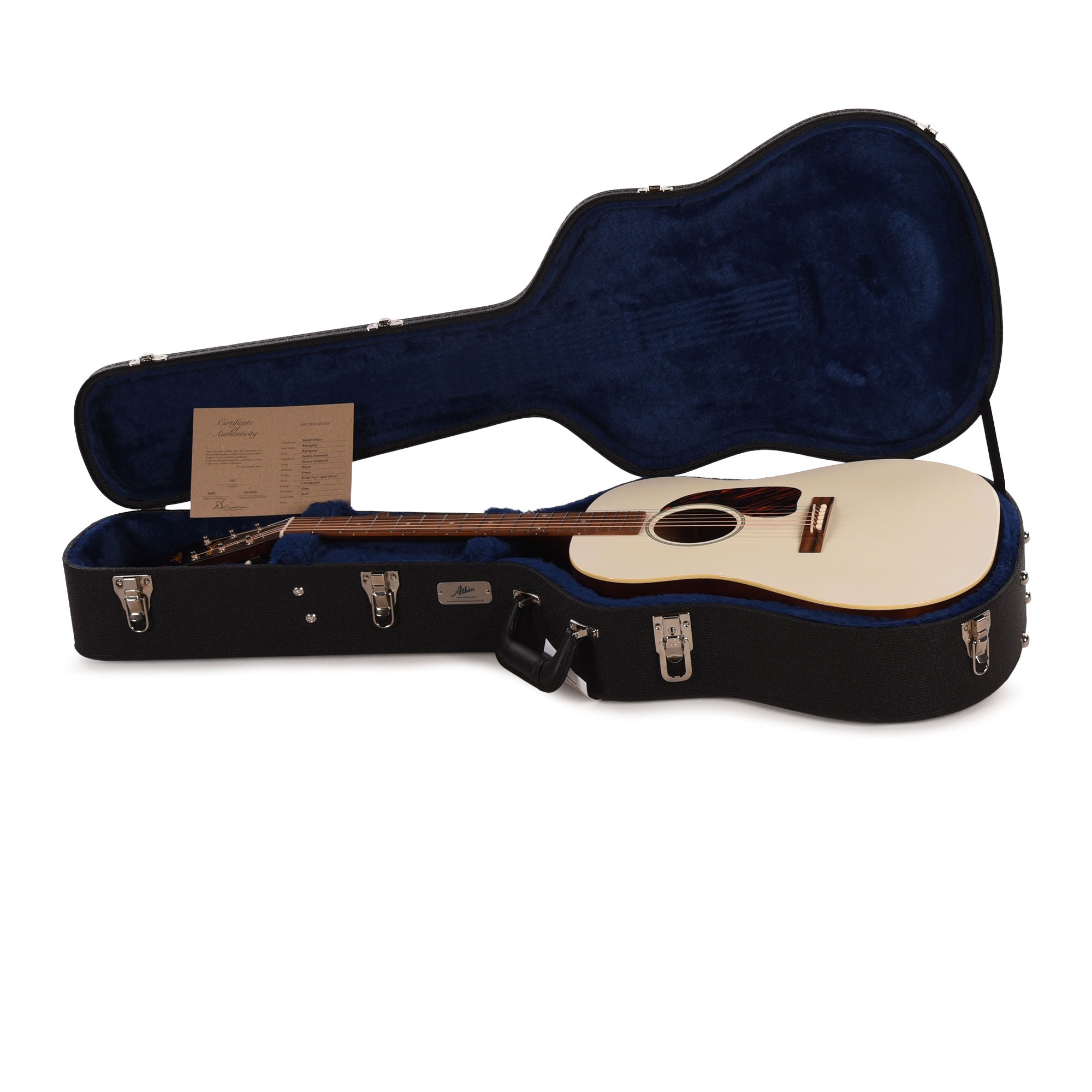 Atkin The Forty Three Baked Sitka/Mahogany White Top w/Tortoise Pickguard