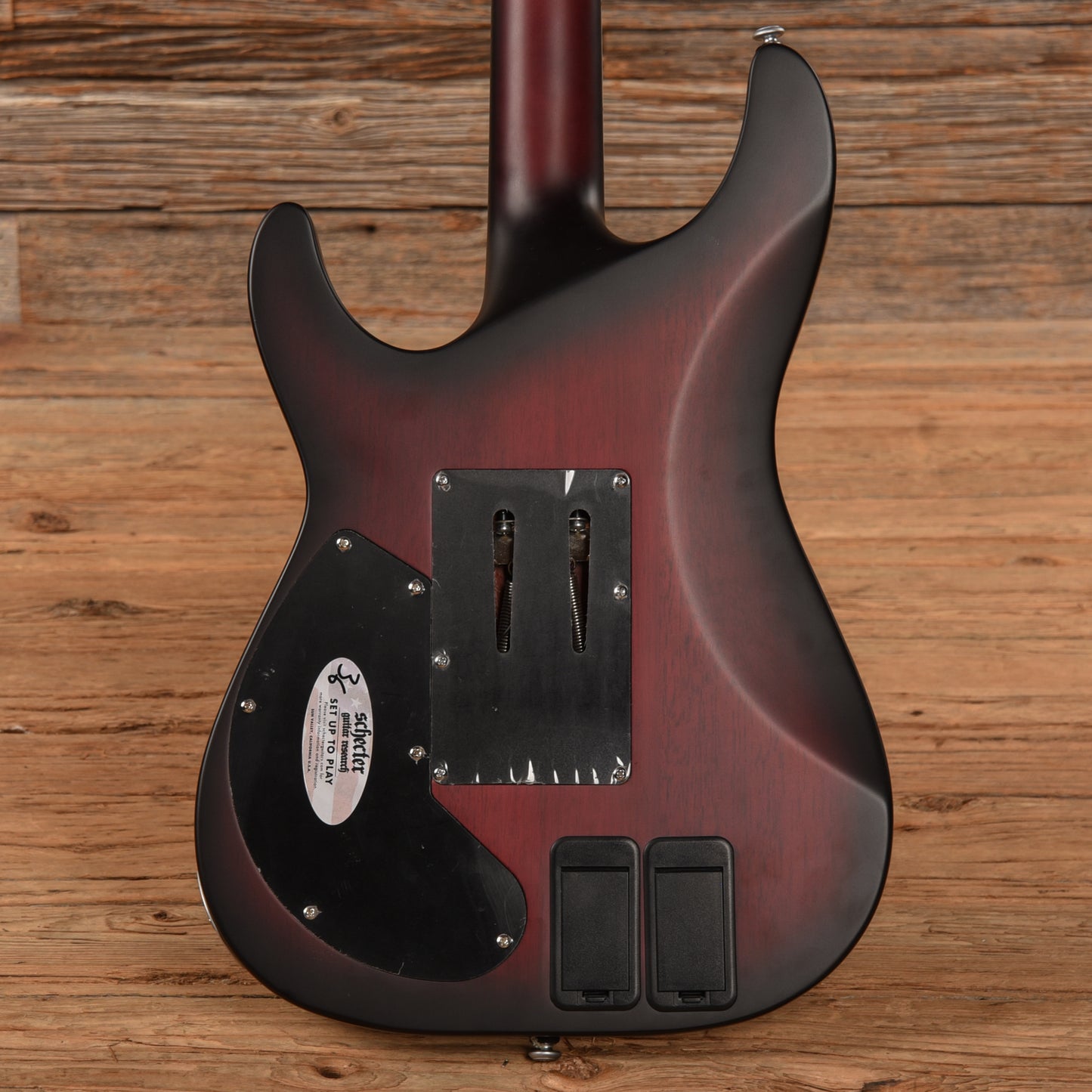 Schecter C-1 Platinum FR S Sustainiac Crimson Red Burst Satin