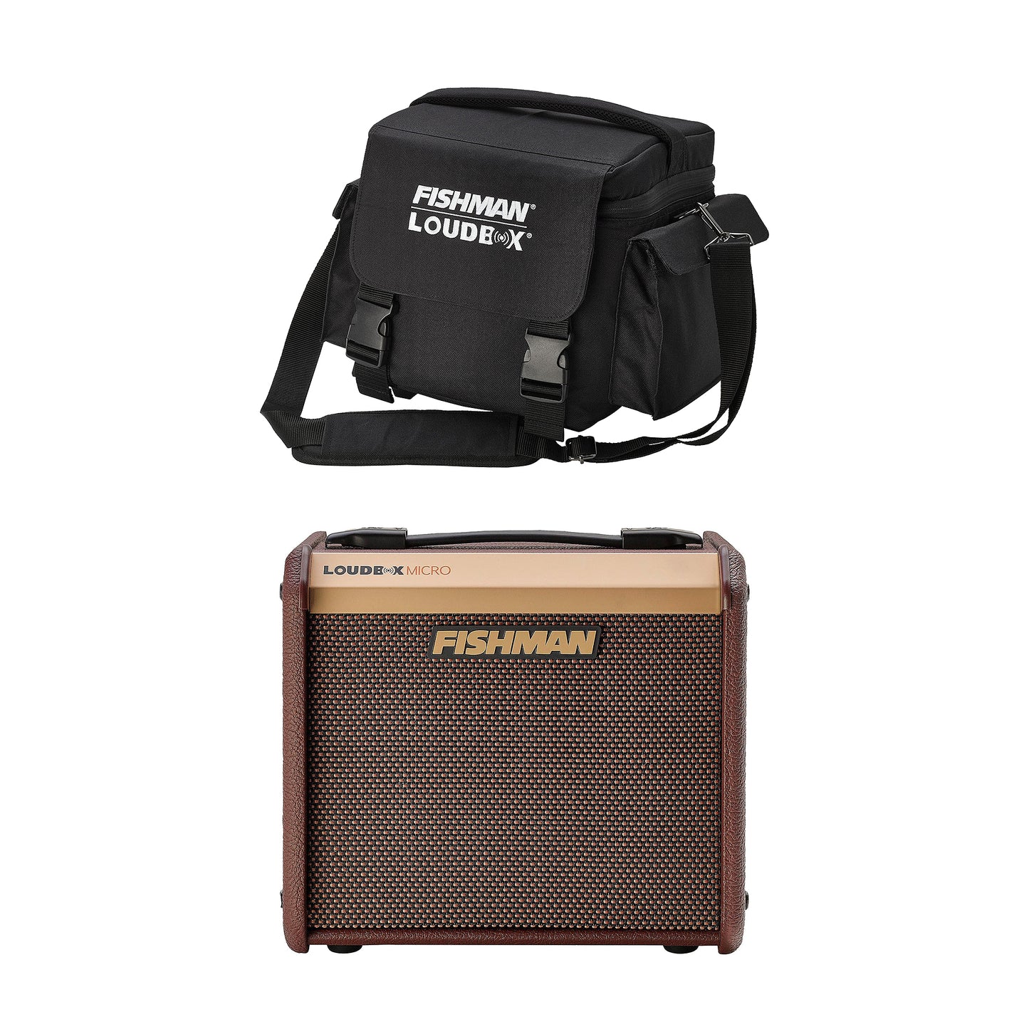 Fishman Loudbox Micro 40w Acoustic Instrument Amp and Micro Deluxe Carry Bag Bundle