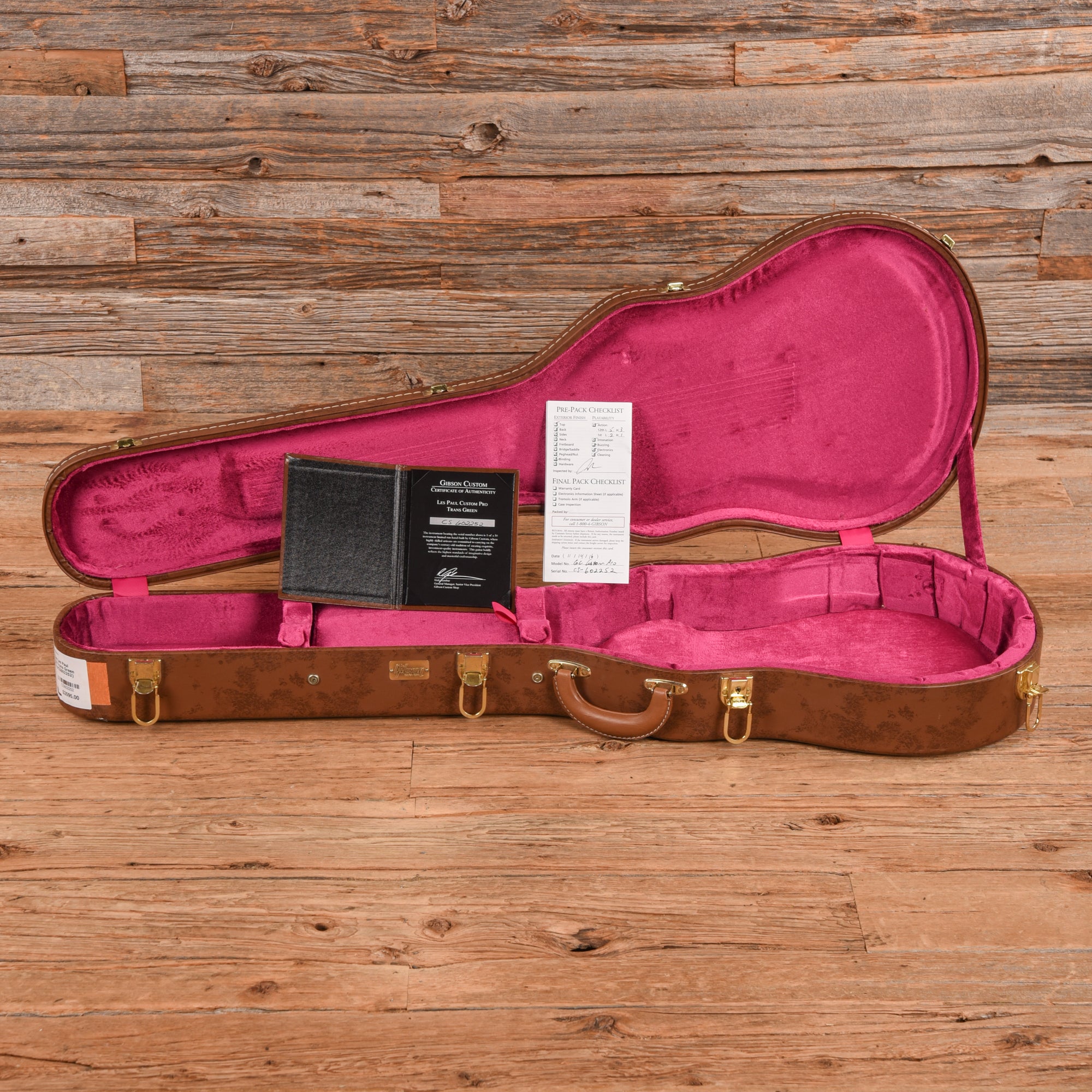 Gibson Custom Les Paul Custom Pro Trans Green 2016