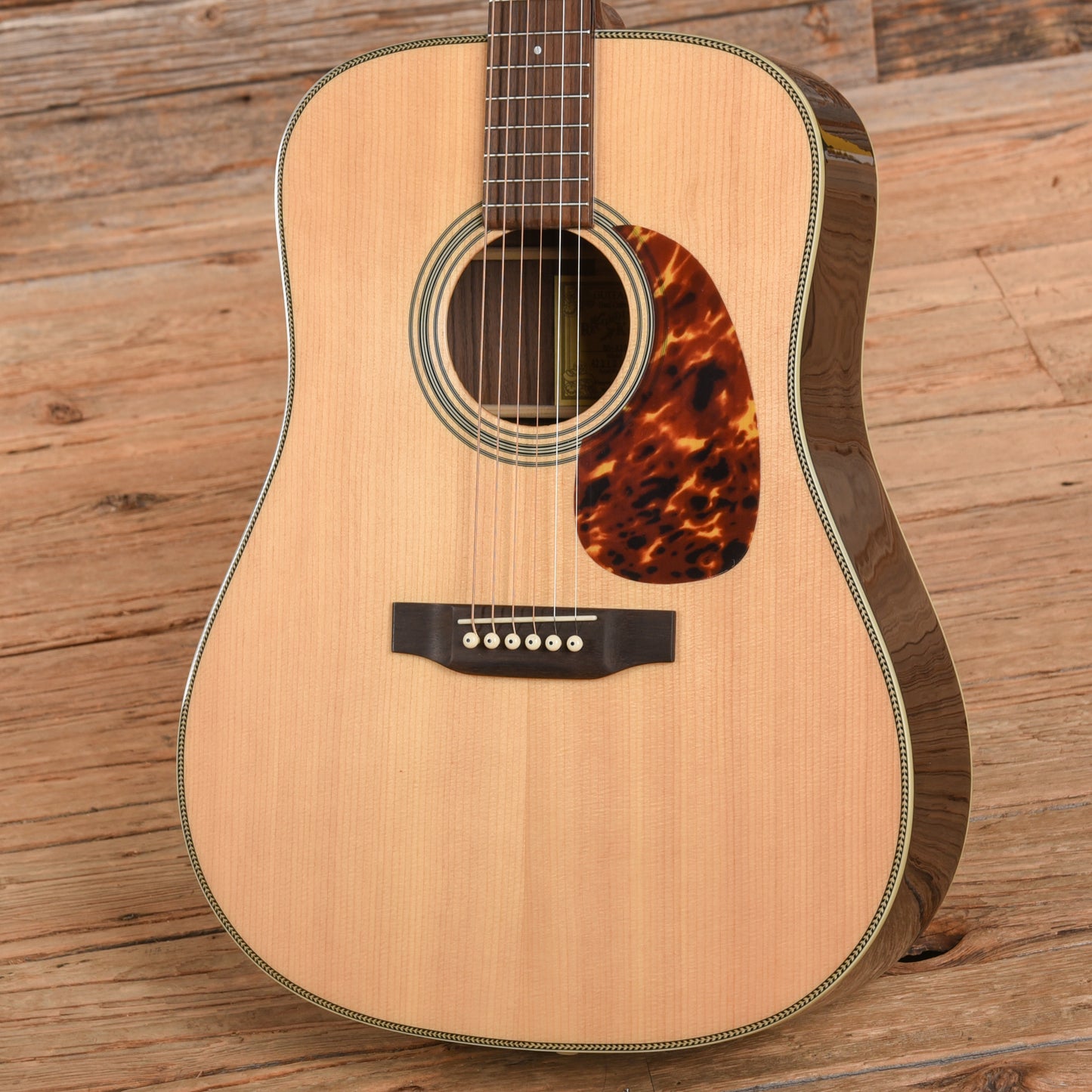 Recording King Deluxe All Solid Dreadnought Aged Adirondack Spruce/Rosewood