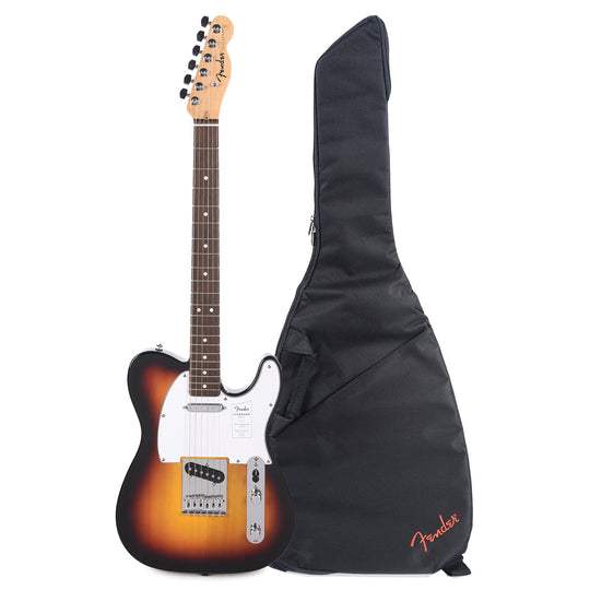 Fender Standard Telecaster LRL 3-Color Sunburst and FE405 Gig Bag Bundle