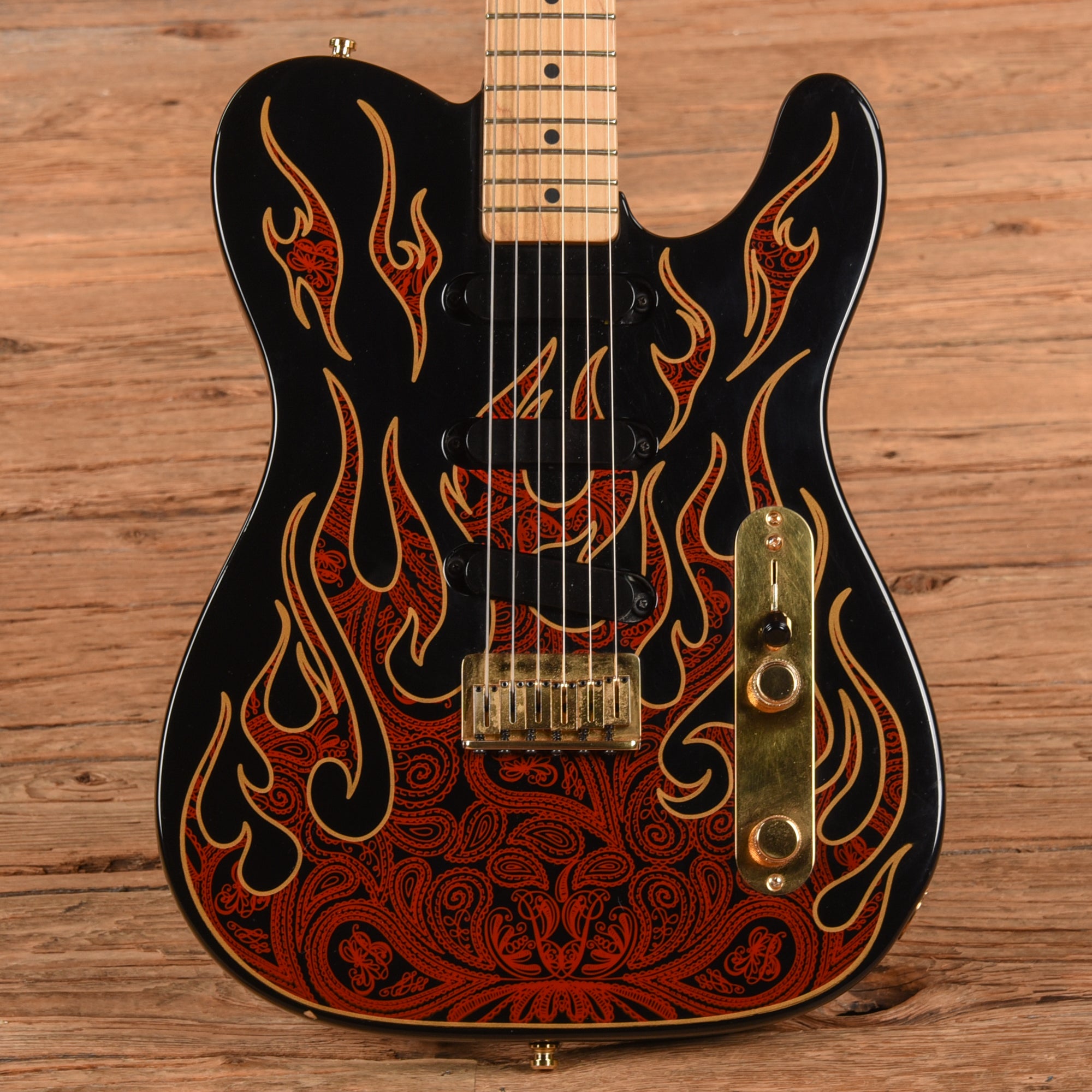 Fender Artist James Burton Telecaster Red Paisley Flames 2006