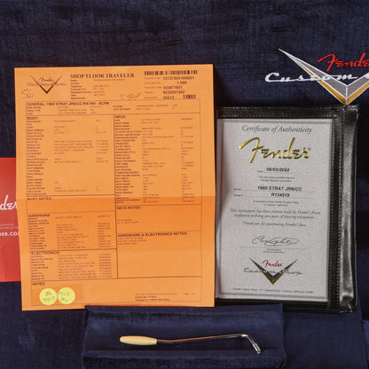 Fender Custom Shop '60 Stratocaster Journeyman Relic Charcoal Frost Metallic 2024