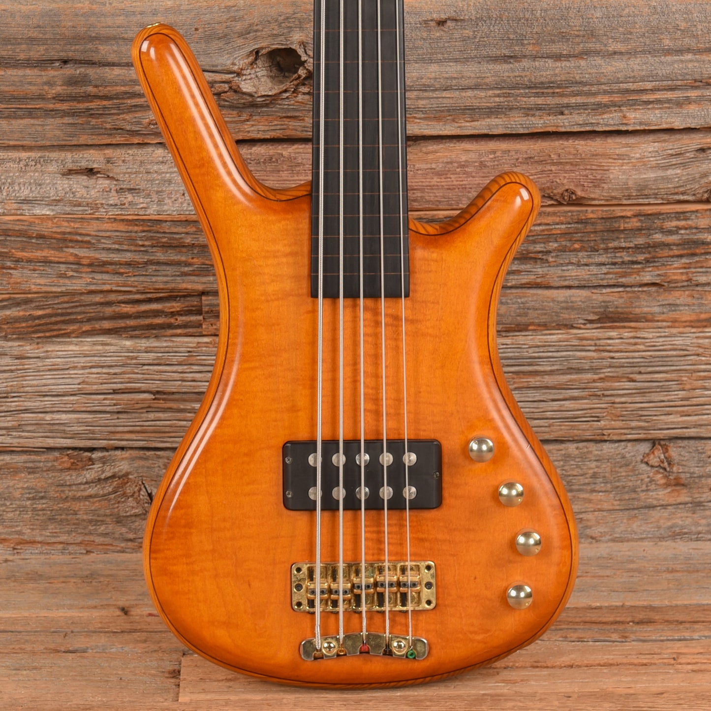 Warwick FNA 5-String Fretless Amber 1998