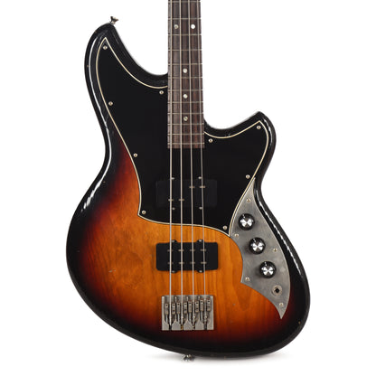 Novo Ivorus Bass 3-Tone Burst Light Distress