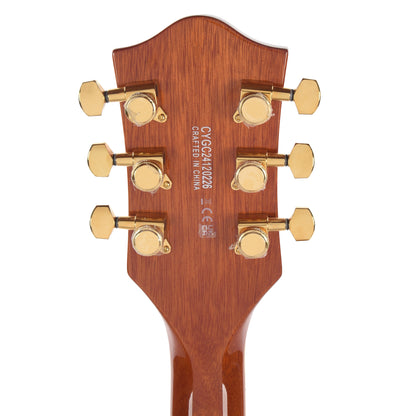 Gretsch Limited Edition Electromatic Flame Okoume Broadkaster Jr. Single -Cut with Bigsby Roundup Orange