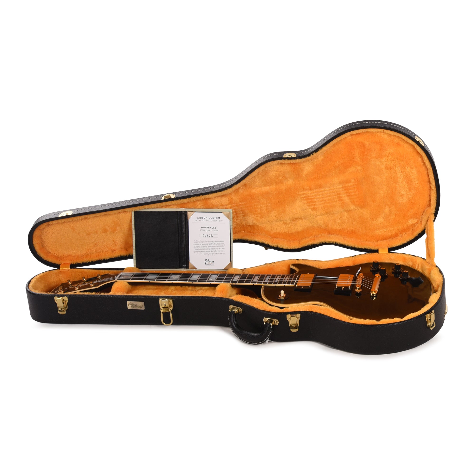 Gibson Custom Shop Murphy Lab 1968 Les Paul Custom Reissue Ebony Ultra Light Aged