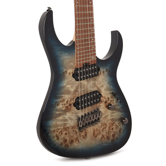 Ibanez RGMS7PBCBS RG Multi Scale 7-String Electric Guitar Cosmic Blue Starburst