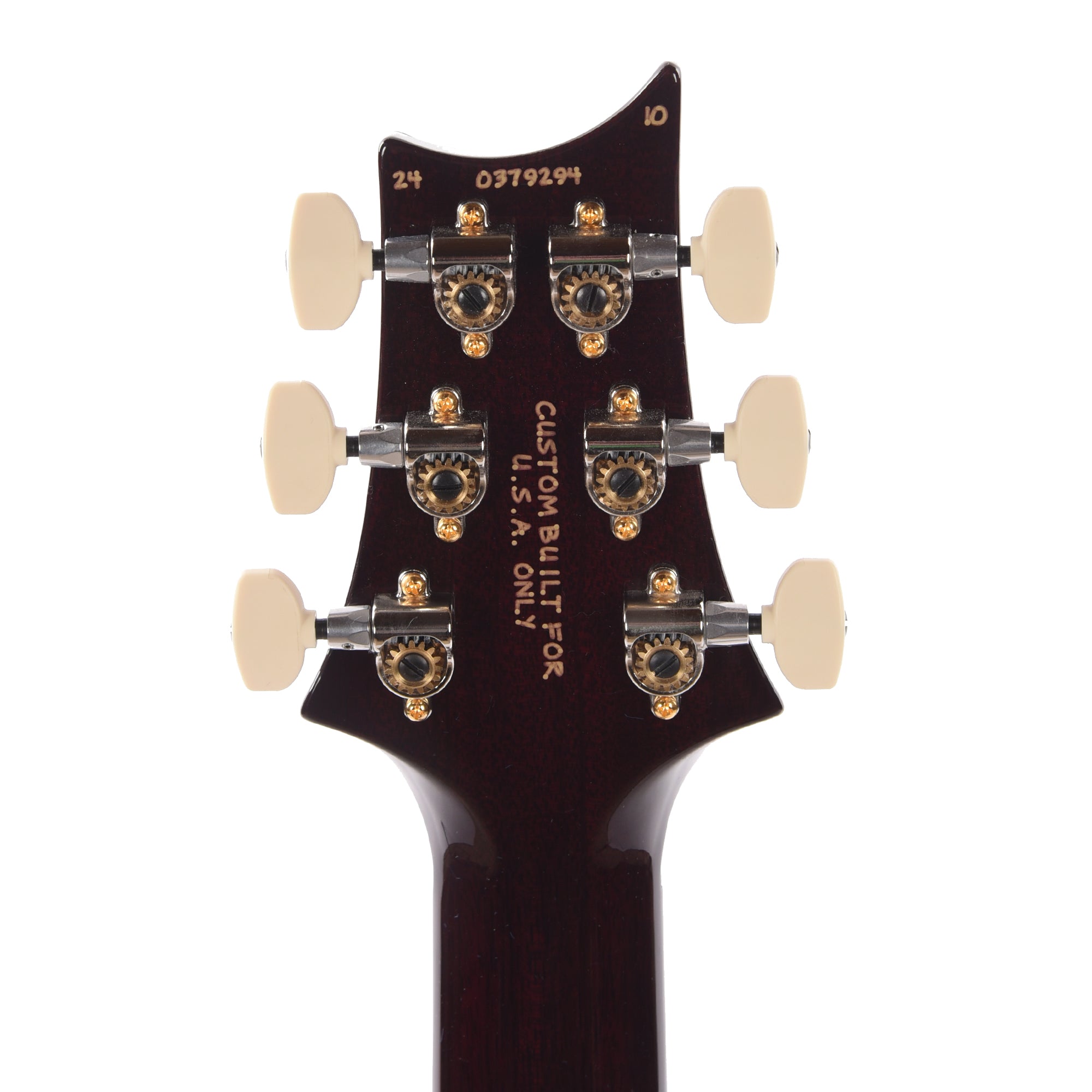 PRS Wood Library Custom 24 Fat Back 10-Top Flame Aquableux Purple Burst w/Brazilian Rosewood Fingerboard