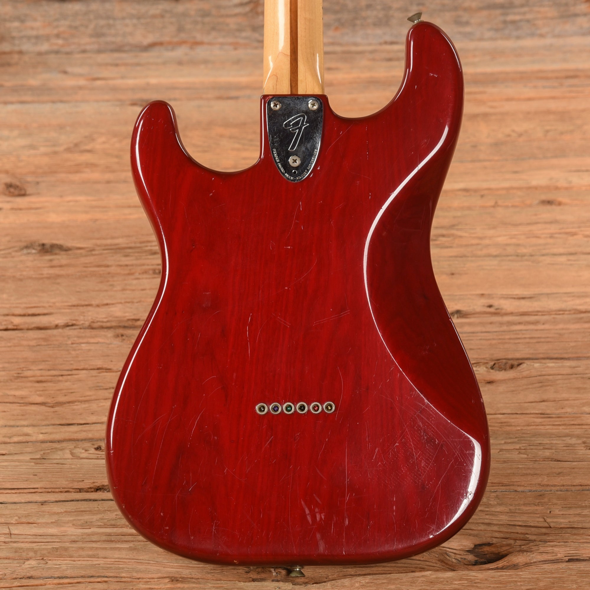 Fender Stratocaster Transparent Red 1981