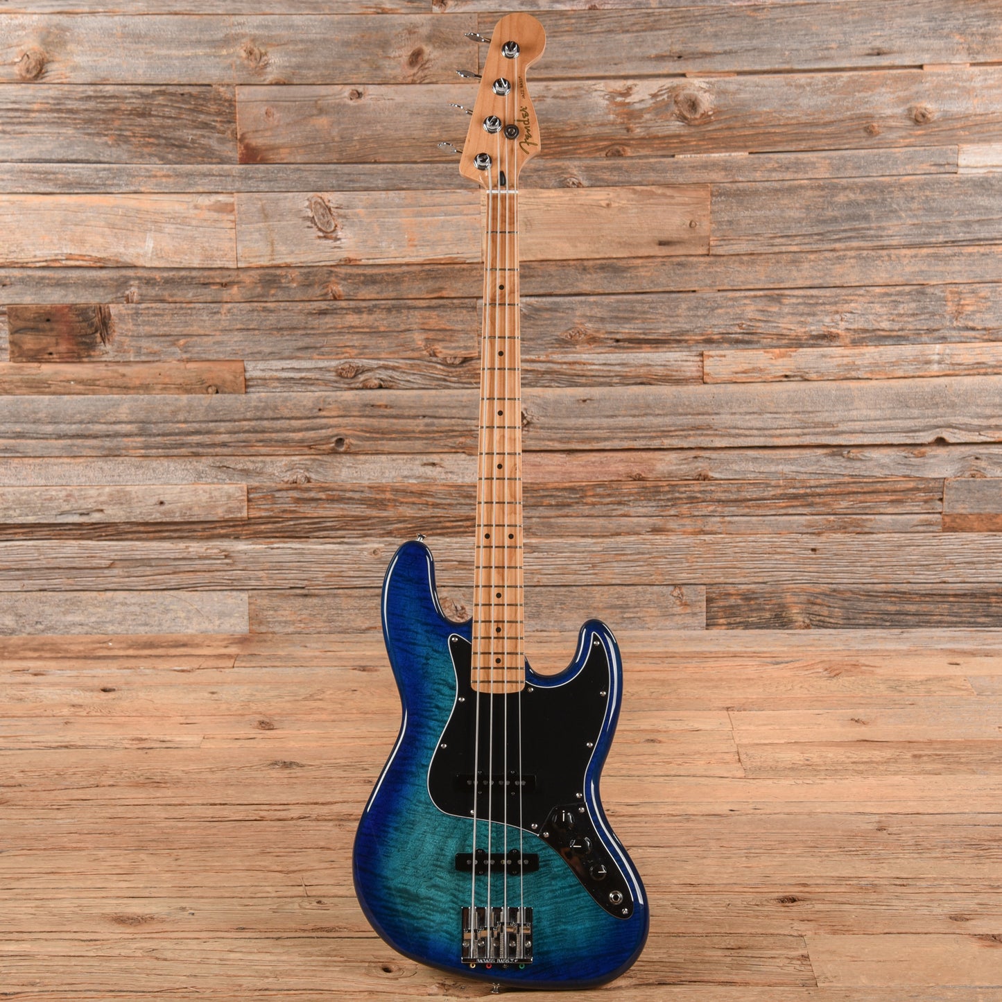 Fender Plus Top Jazz Bass w/Roasted Maple Neck Blue Burst 2023