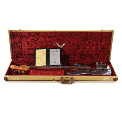 Fender Custom Shop 1960 Precision Bass Relic Super Faded Aged Charcoal Frost Metallic