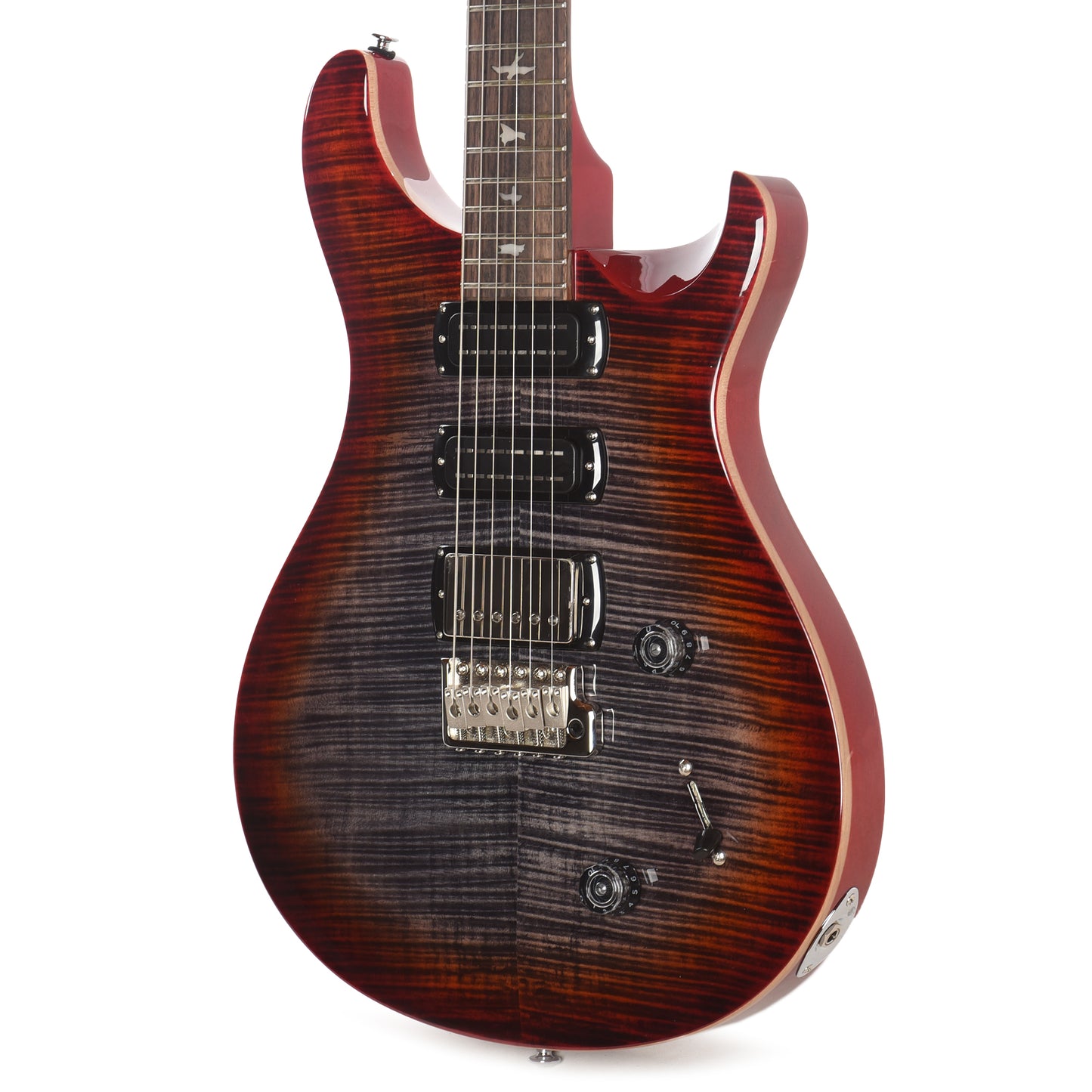 PRS SE Studio Charcoal Cherry Burst