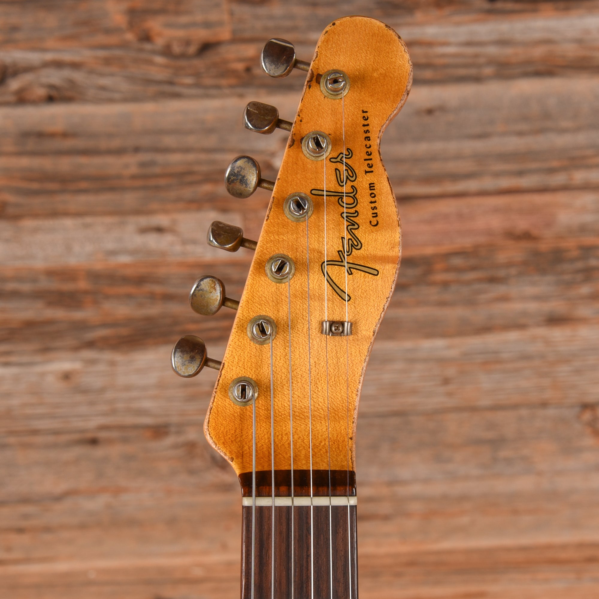 Fender Custom Shop '60 HS Telecaster Custom Heavy Relic Olympic White Over Sunburst 2020