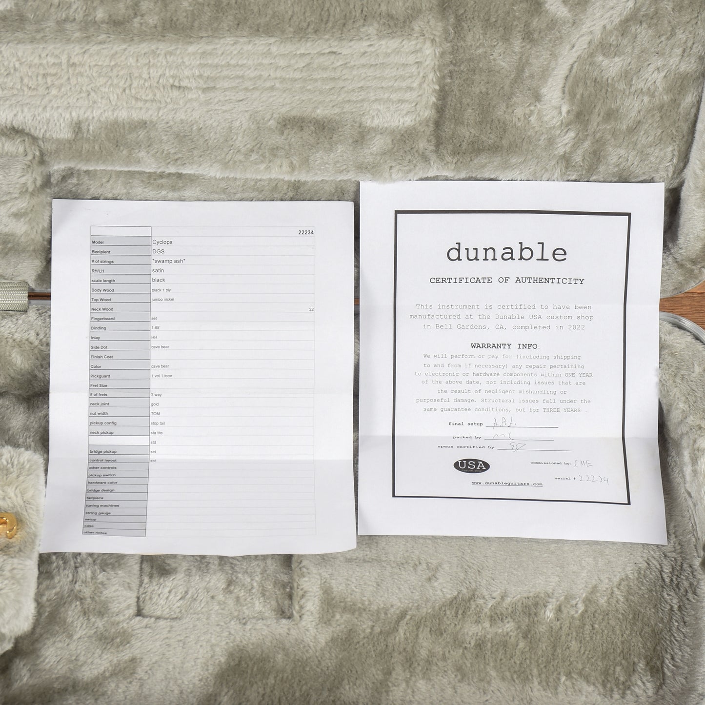 Dunable USA Cyclops Black Satin