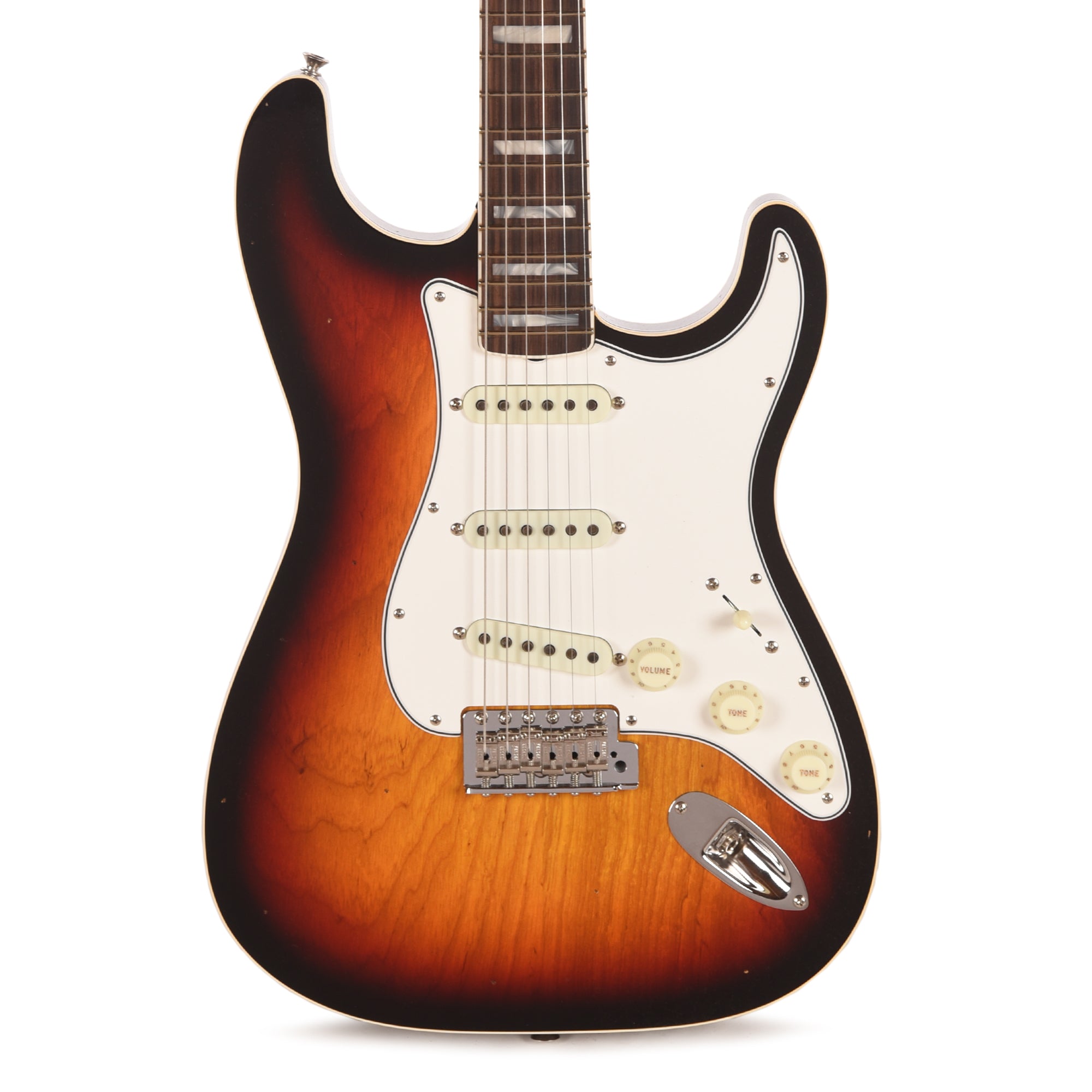 Fender Custom Shop Limited Edition '60s Thinline Stratocaster Chambered Ash Body Aged 3-Color Sunburst Journeyman Relic w/Closet Classic Hardware